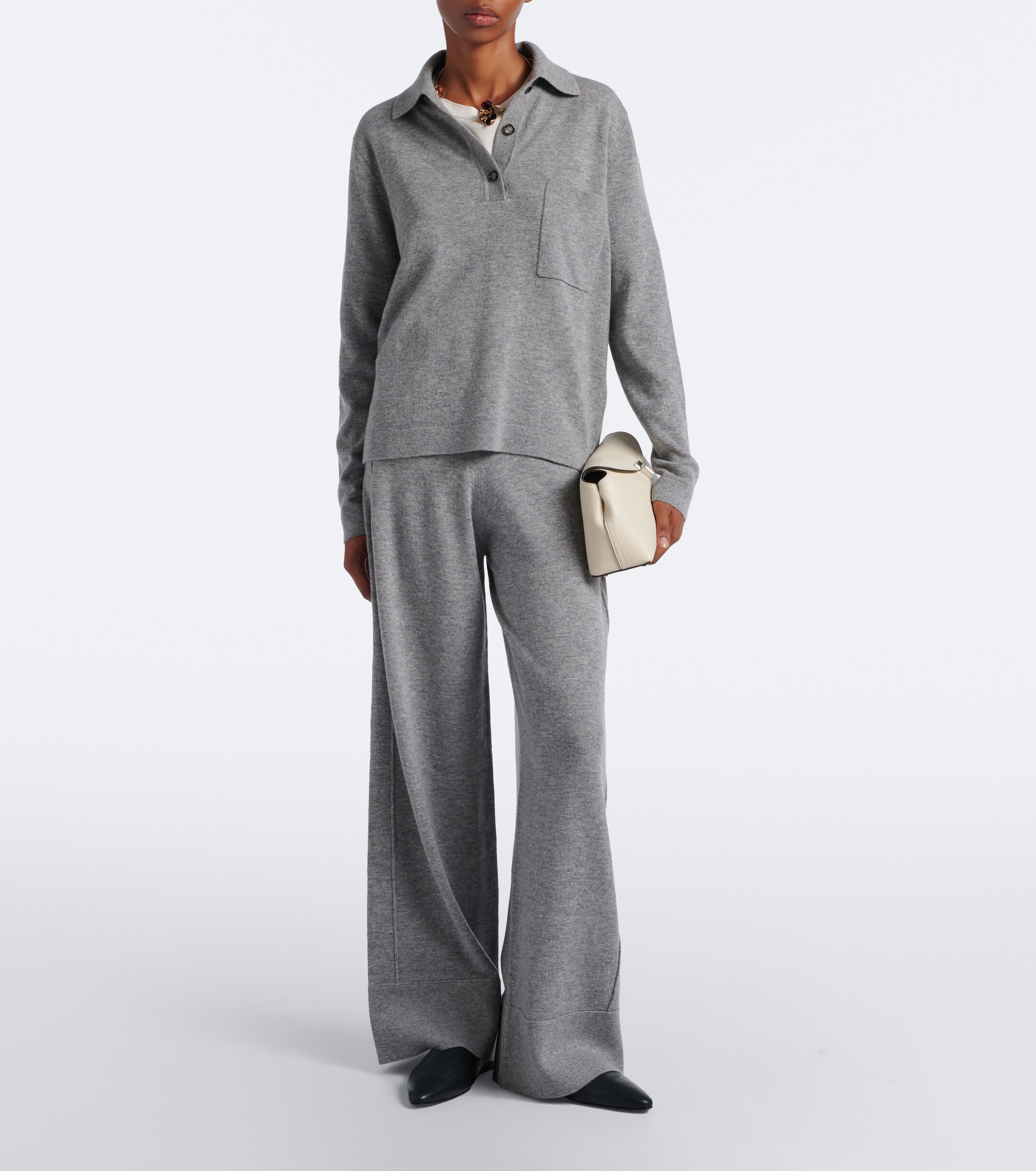 Jardin des Orangers Jardin des Orangers Wool and cashmere wide-leg pants