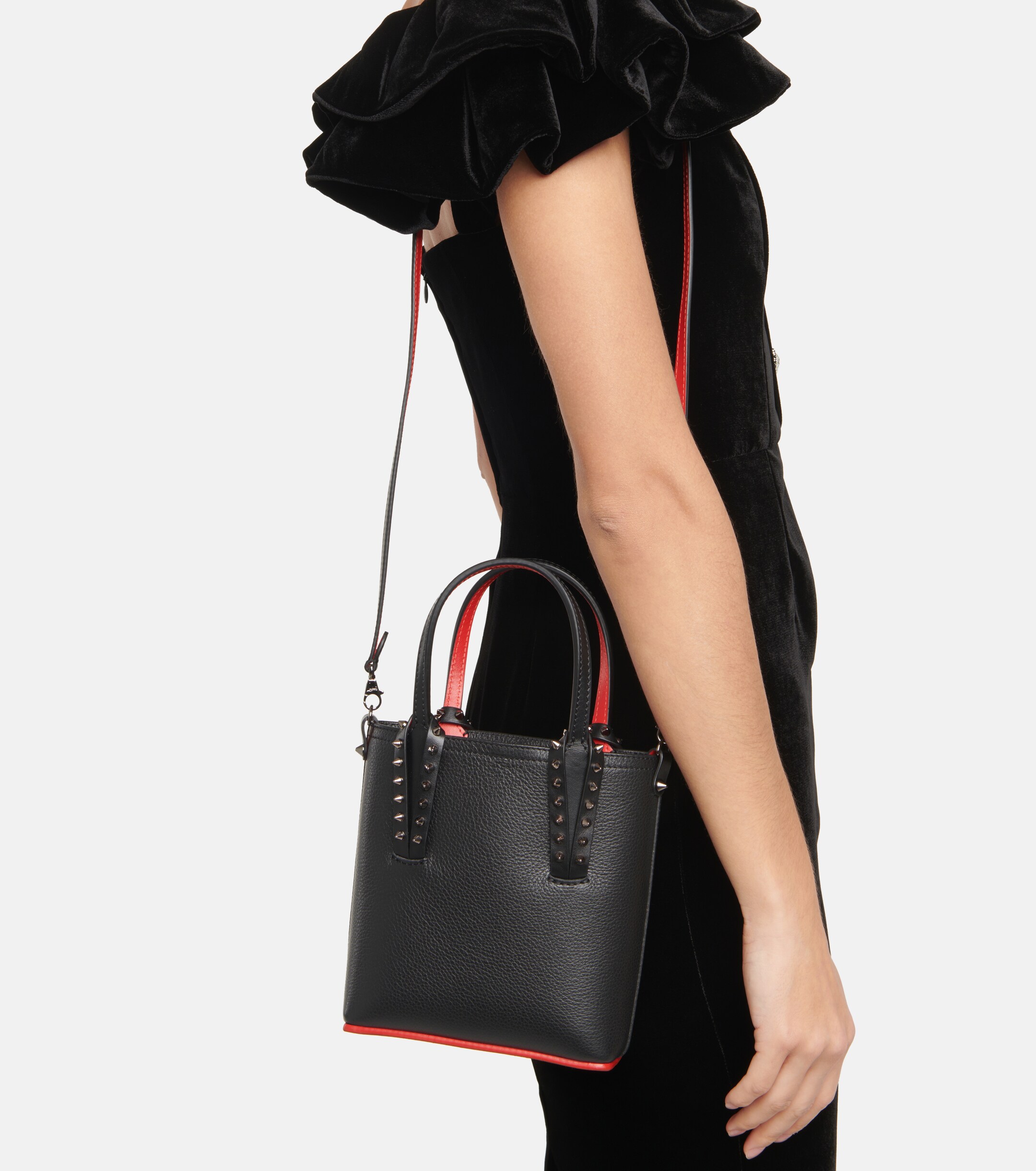 CHRISTIAN LOUBOUTIN Cabata Mini leather tote