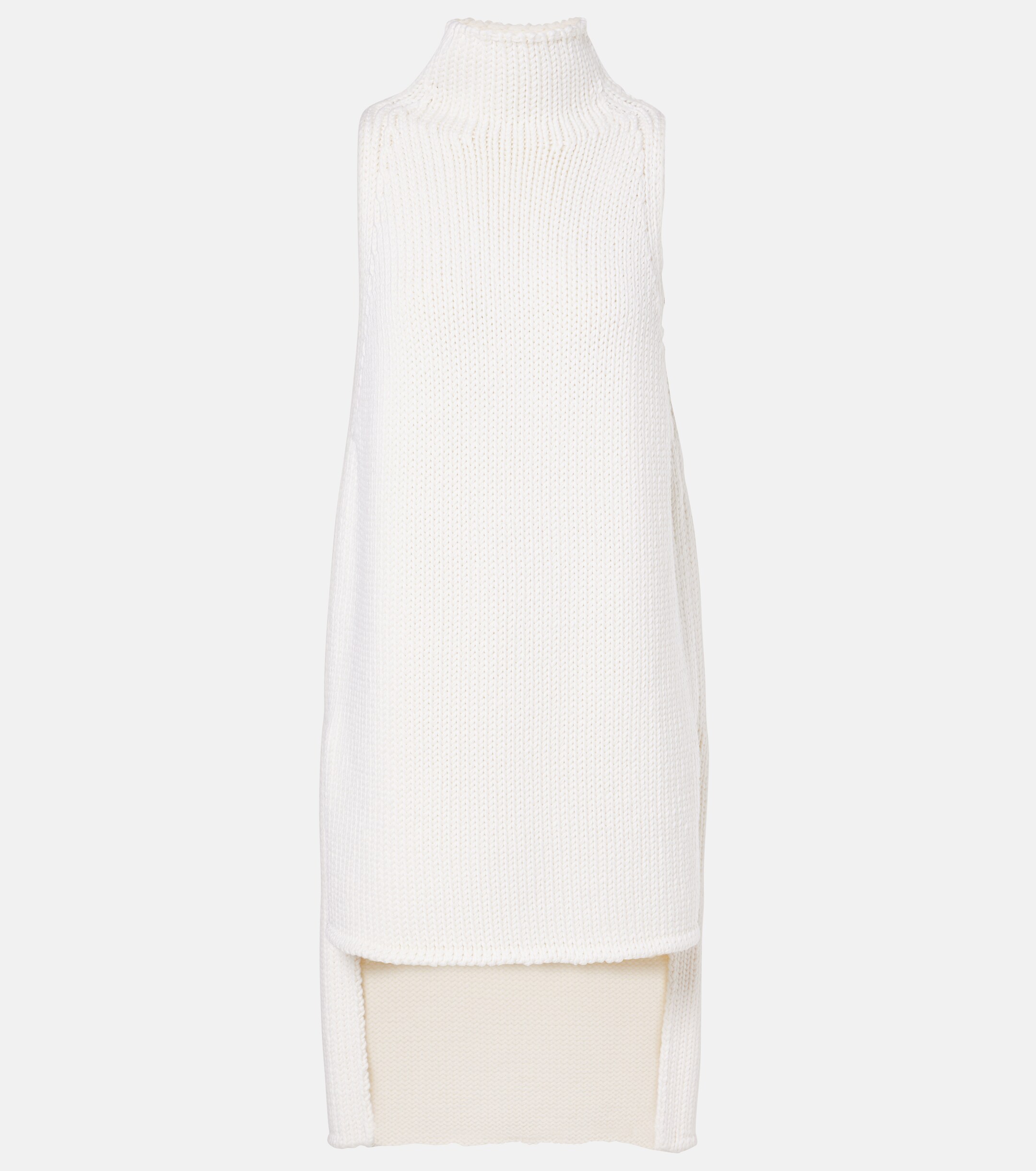 Alaïa Caped wool turtleneck top thumbnail