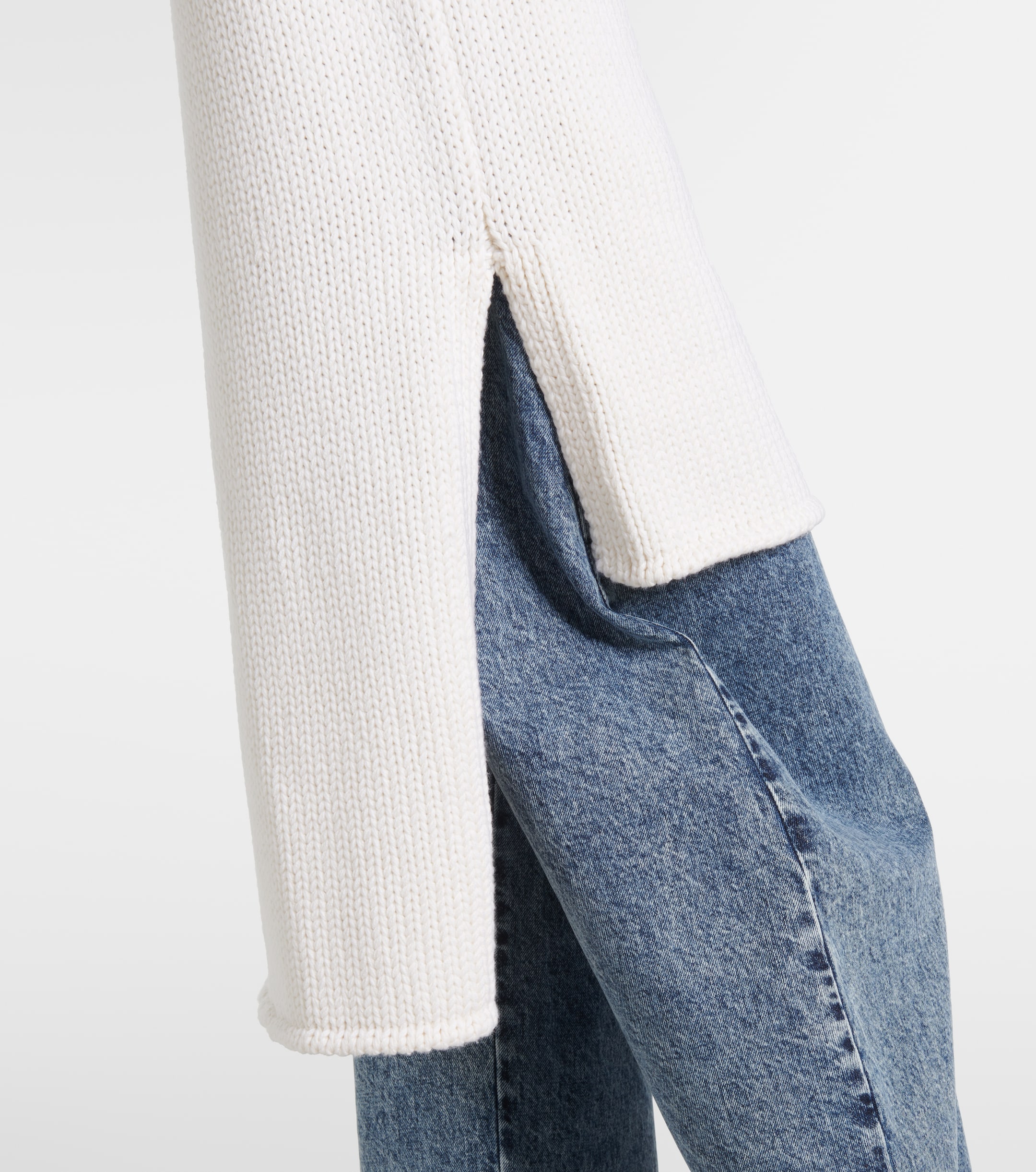 Alaïa Caped wool turtleneck top thumbnail