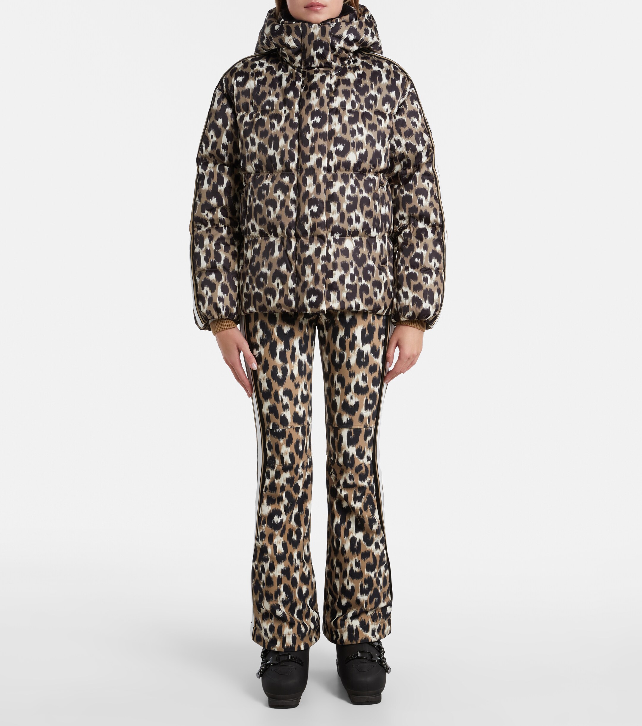 FUSALP Fusalp Ada leopard-print down ski jacket