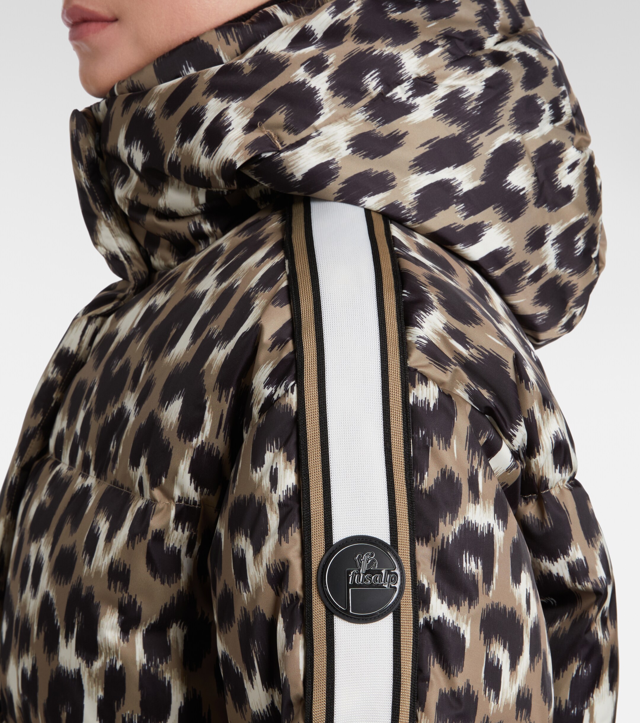 FUSALP Fusalp Ada leopard-print down ski jacket