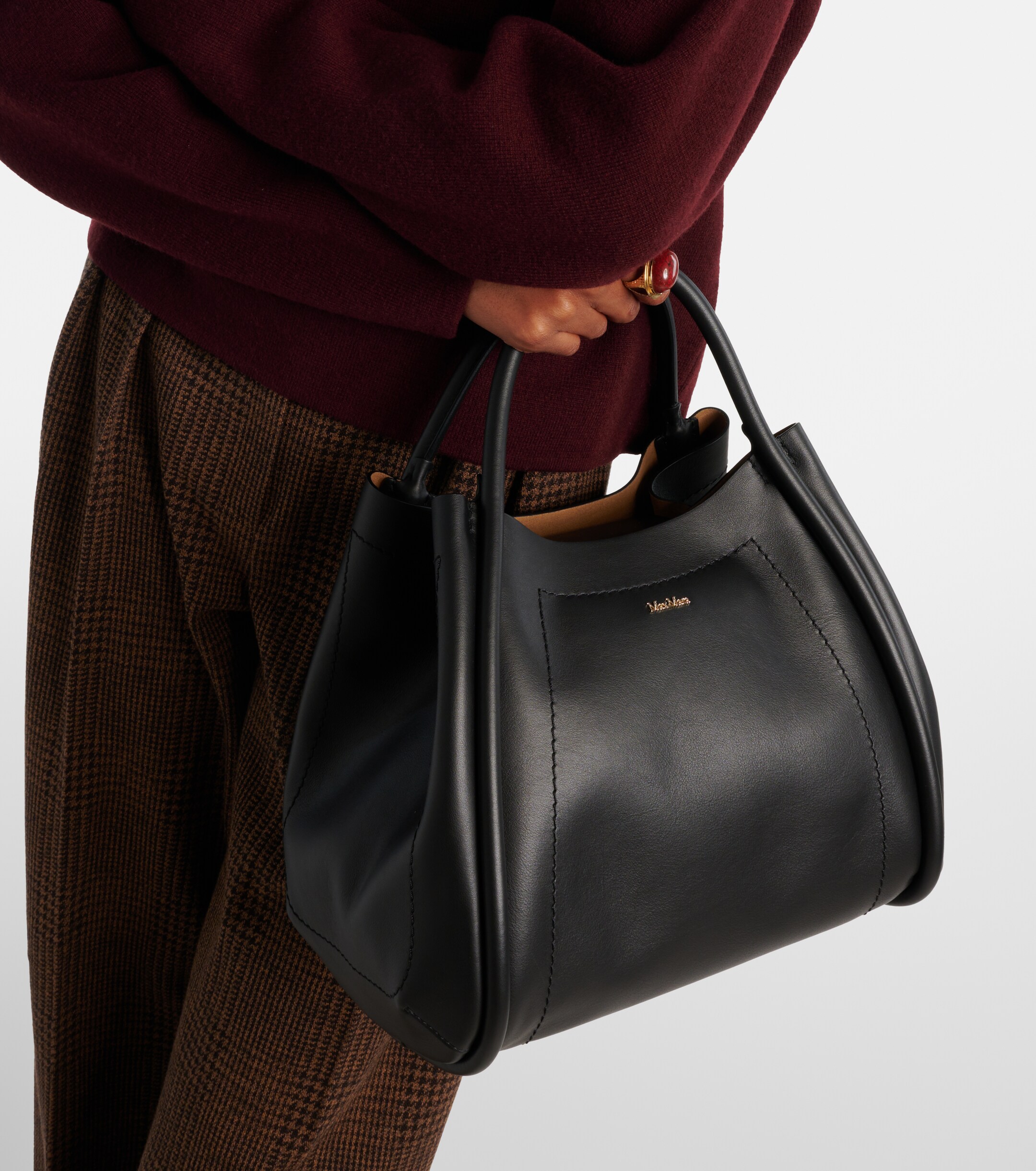 Max Mara Marin Small leather tote bag