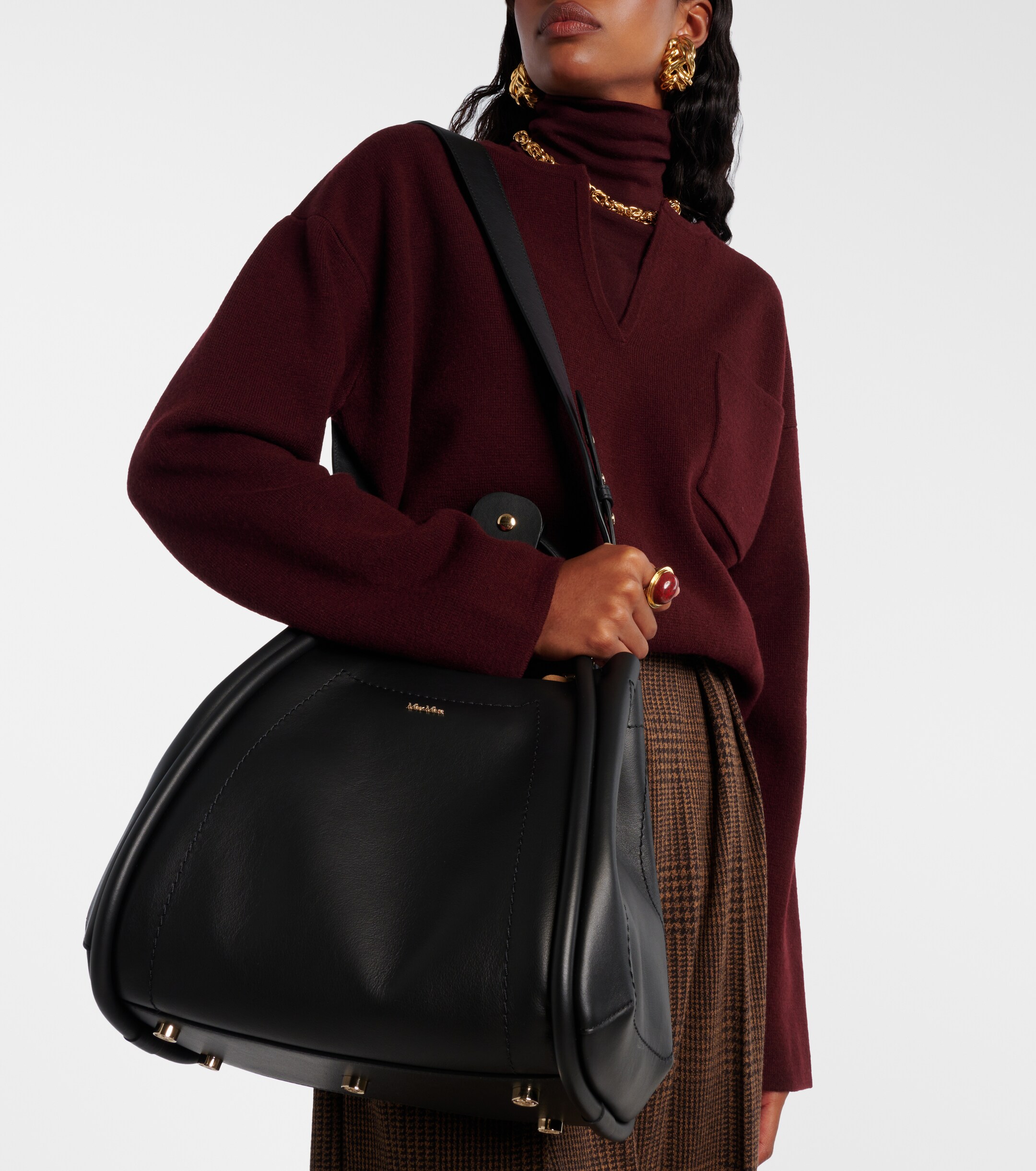 Max Mara Marin Small leather tote bag