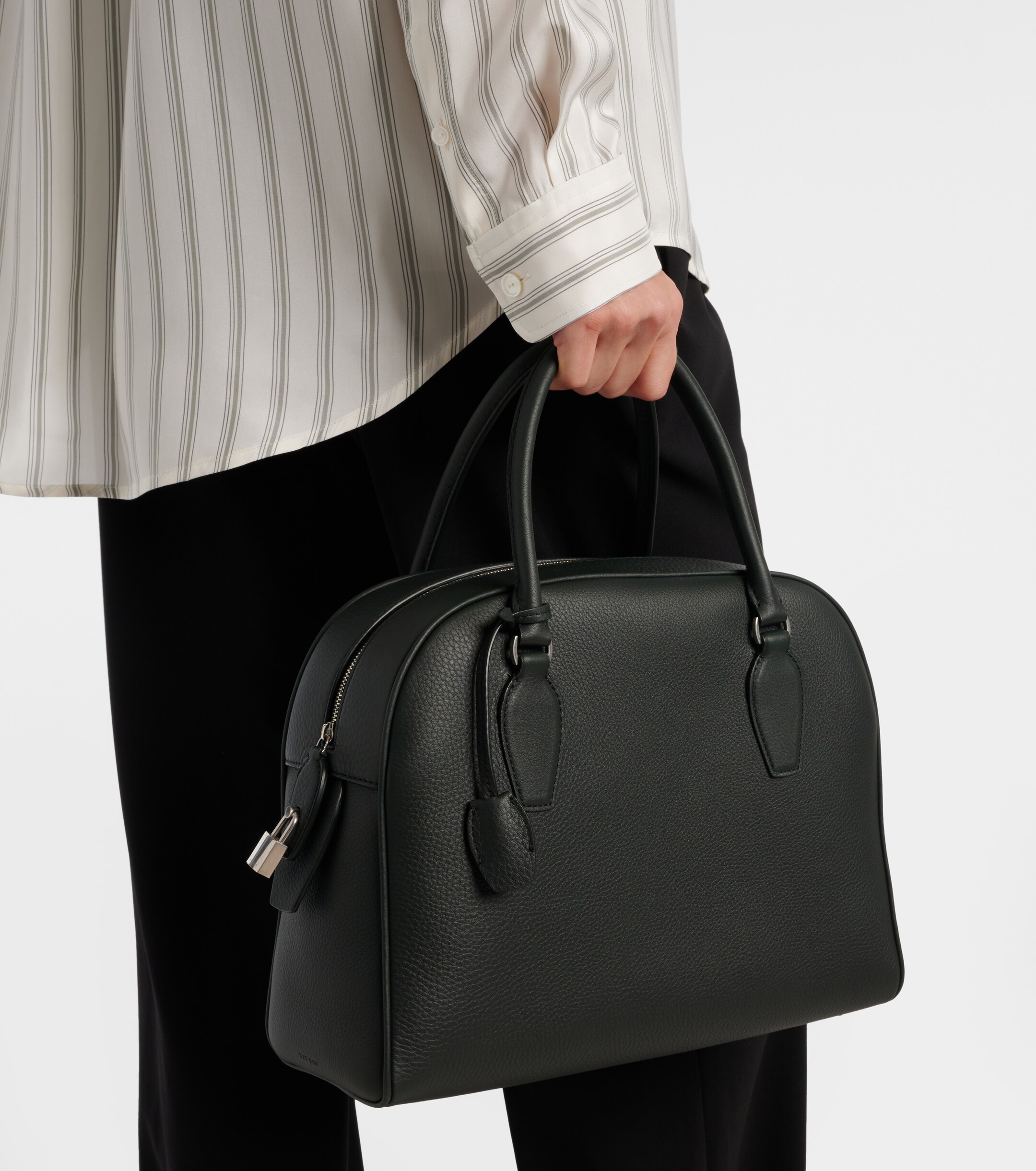 The Row India 12 leather tote bag