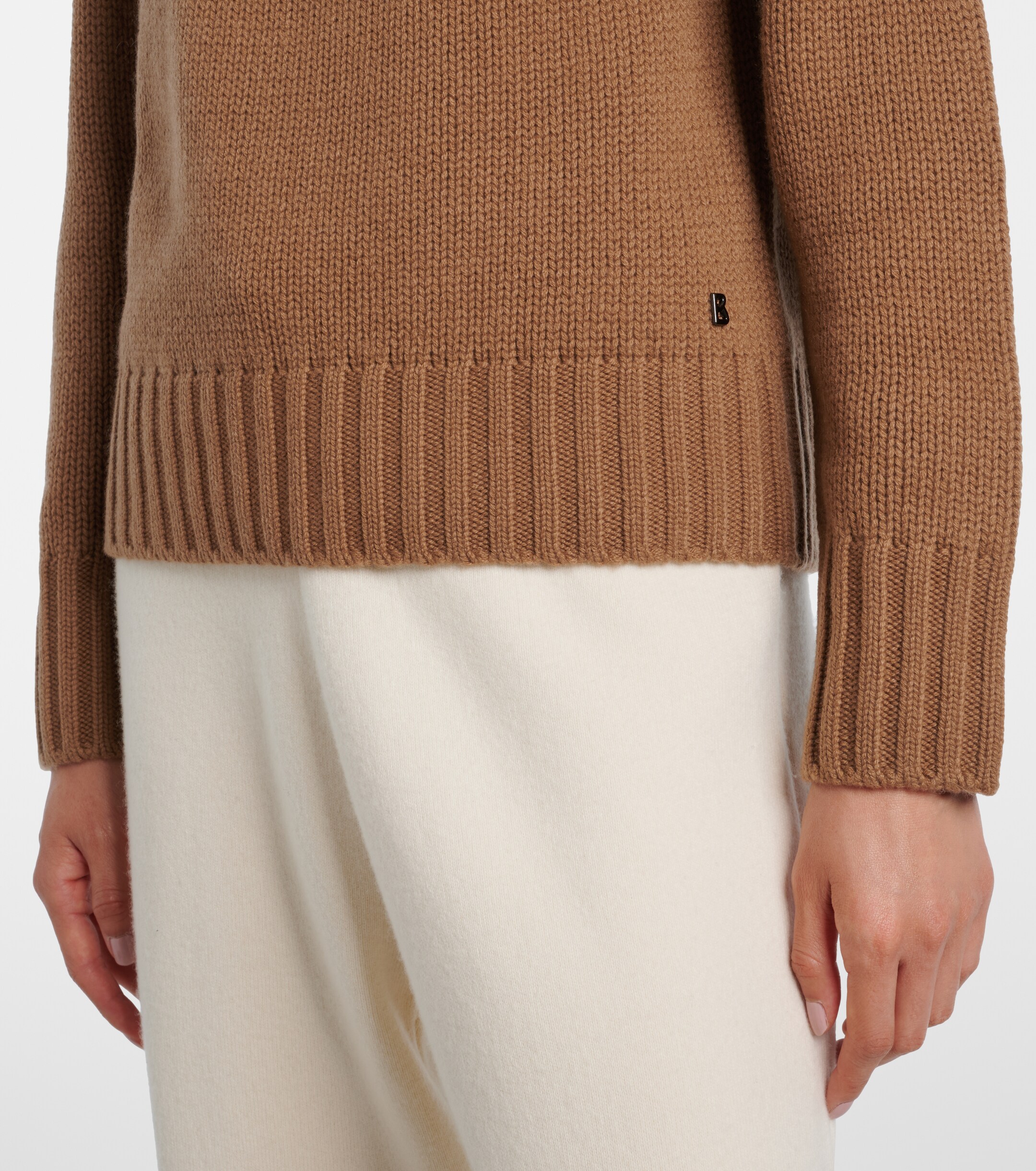 BOGNER Bogner Ingrid jacquard cashmere turtleneck sweater