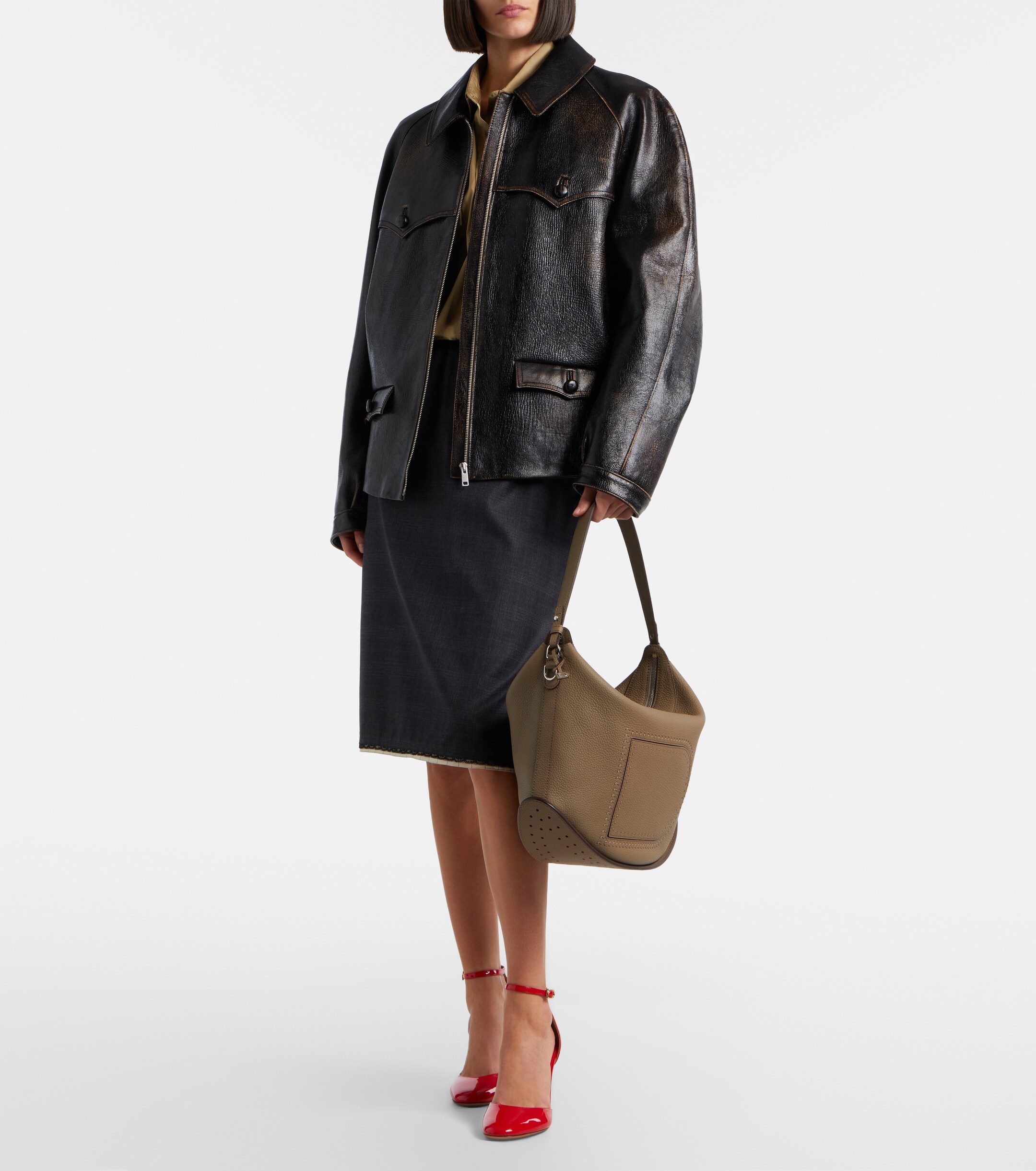 Delvaux Pin Mini leather shoulder bag thumbnail