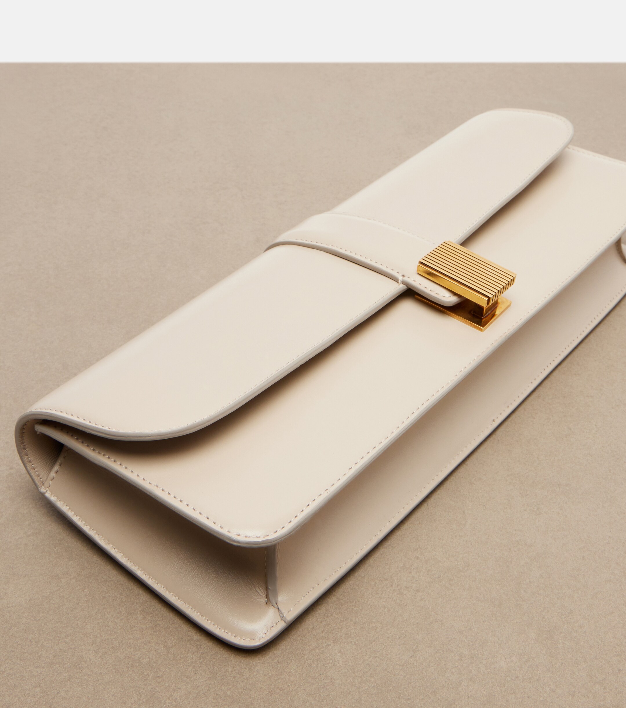 KHAITE Blake leather clutch