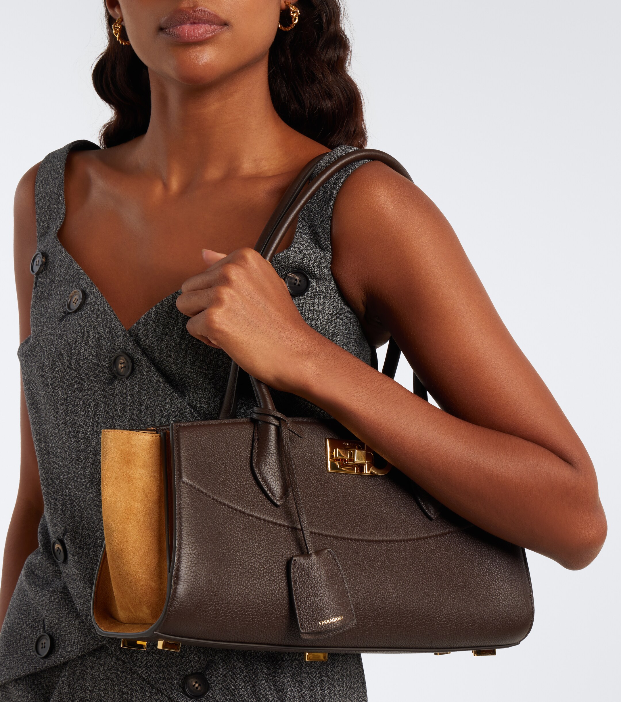 Ferragamo Ferragamo Studio Soft E/W leather shoulder bag