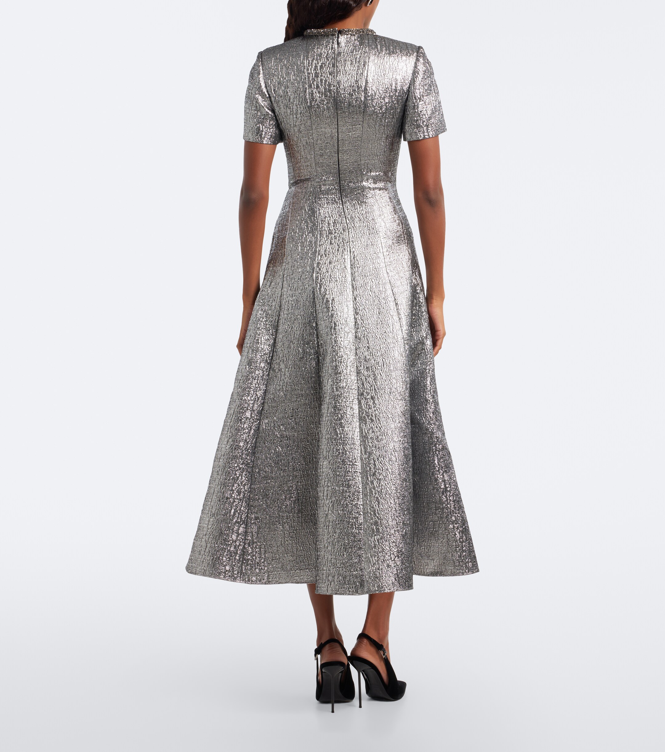 Roland Mouret Roland Mouret Lamé jacquard maxi dress