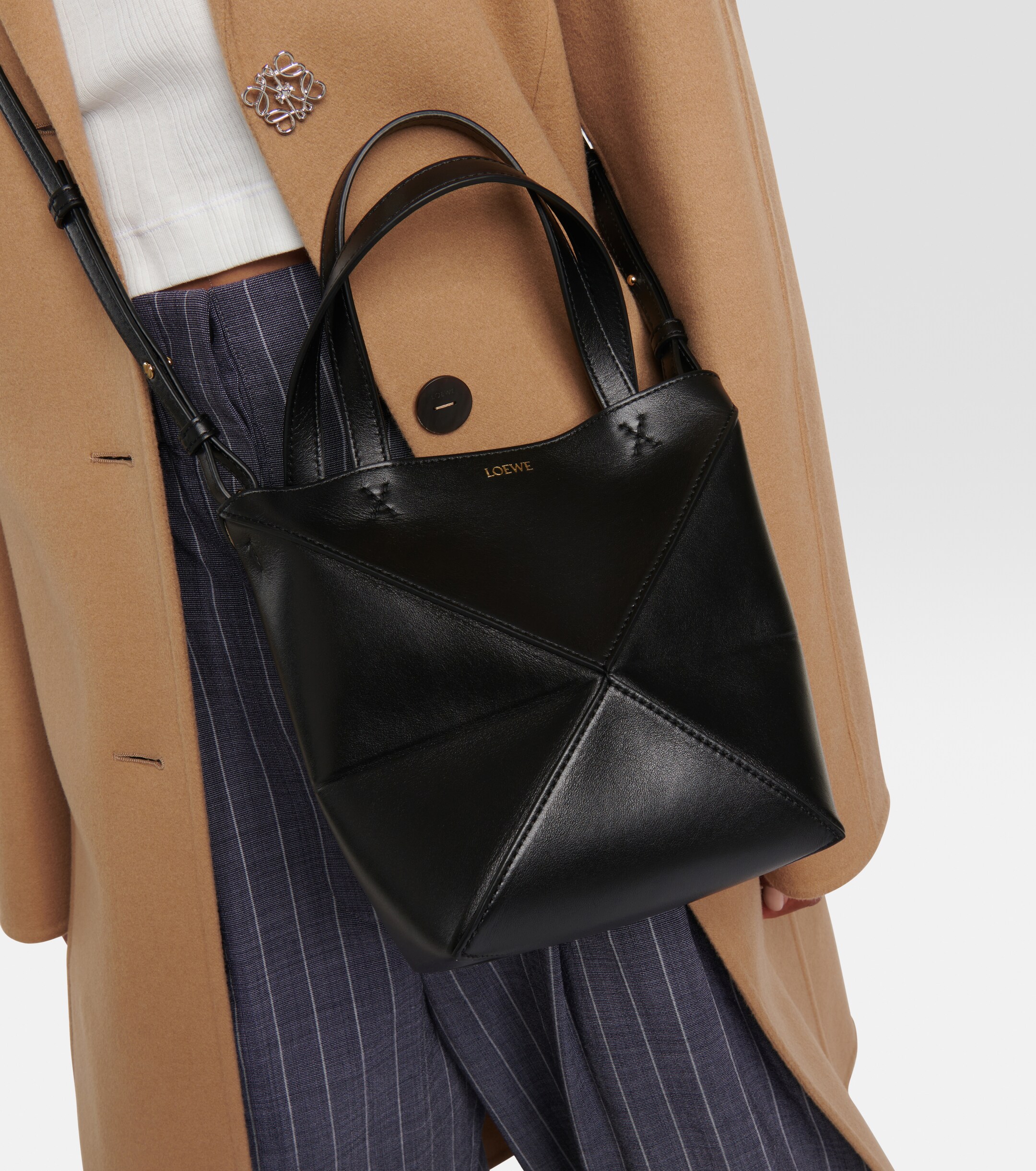 Loewe Puzzle Fold Mini leather tote bag