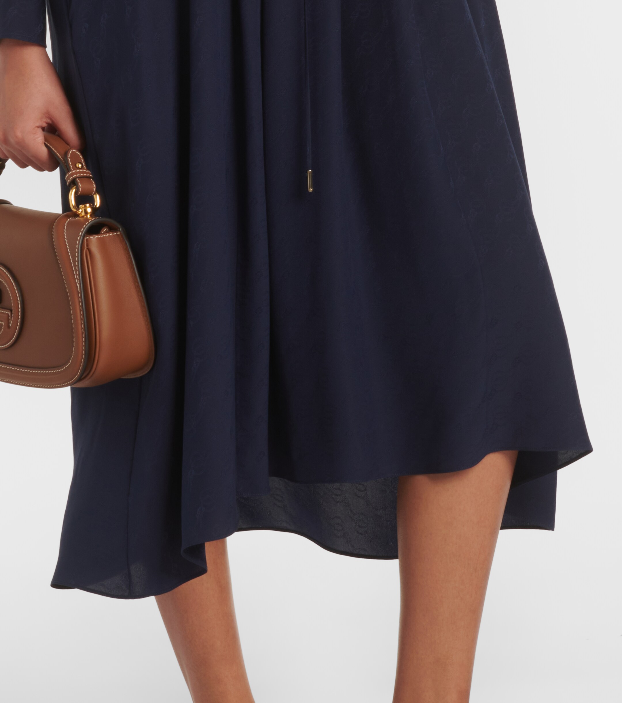 Gucci Horsebit silk midi dress