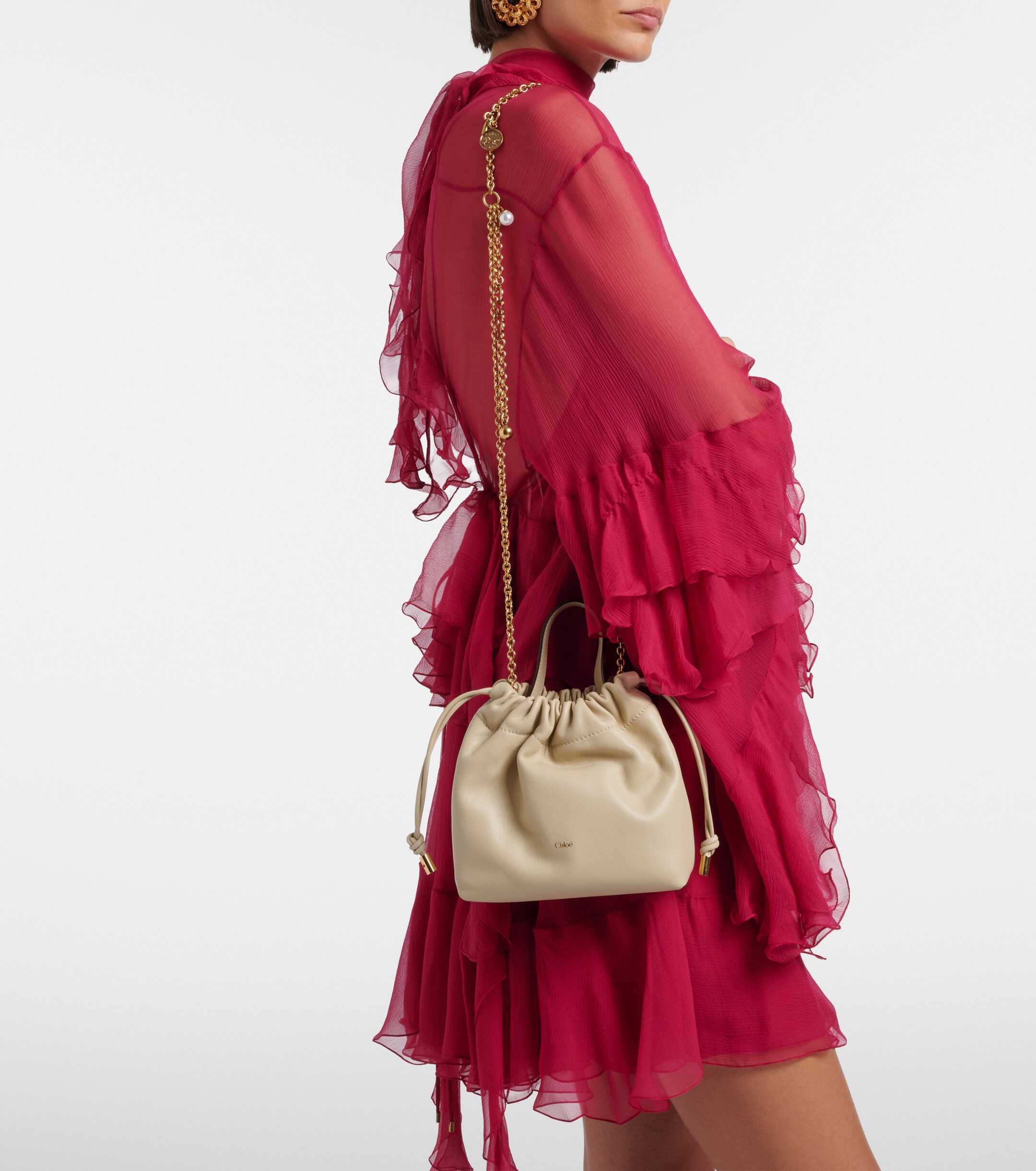 Chloé Chloé Icons Mini leather bucket bag