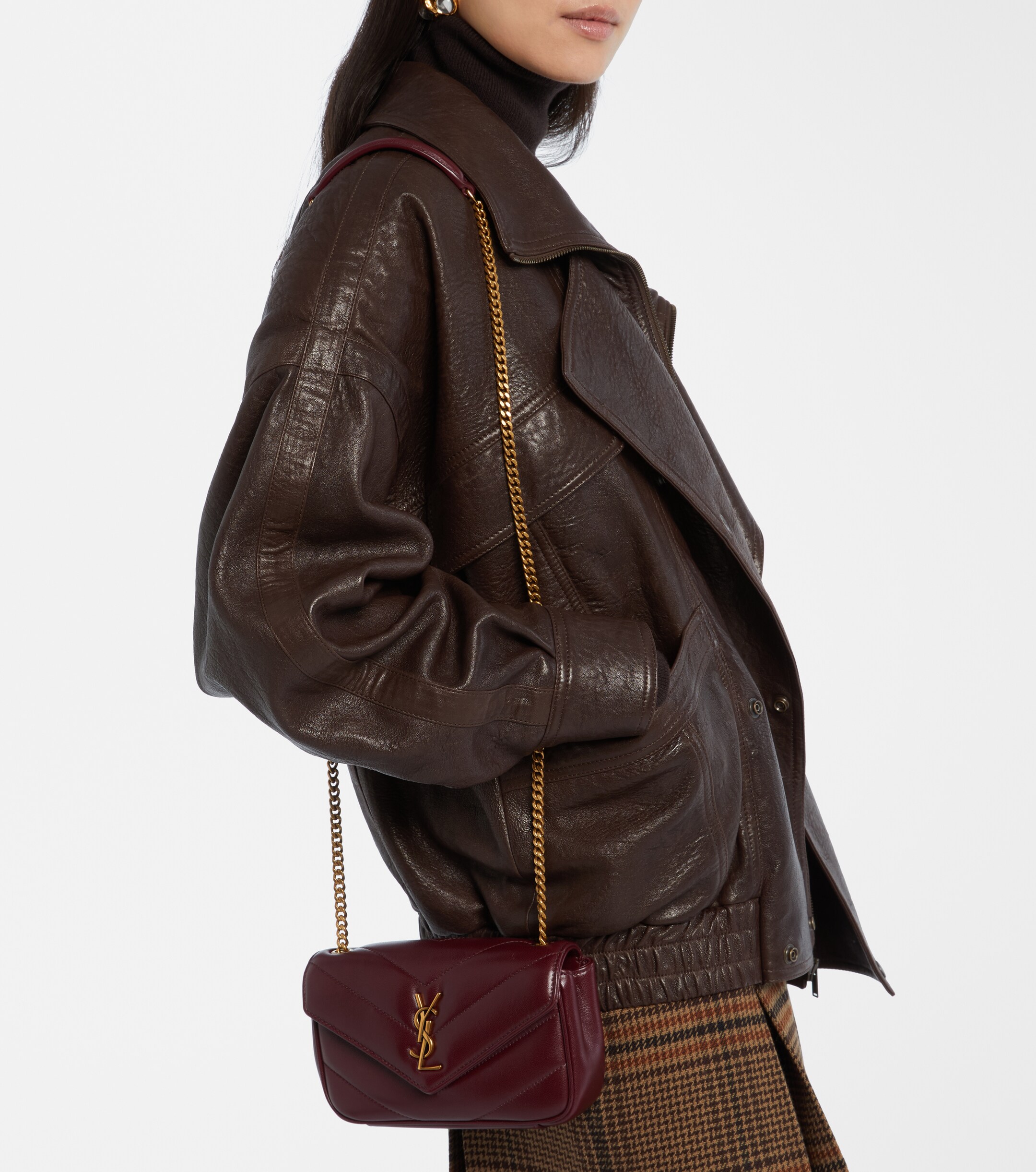 Saint Laurent Loulou Mini leather crossbody bag