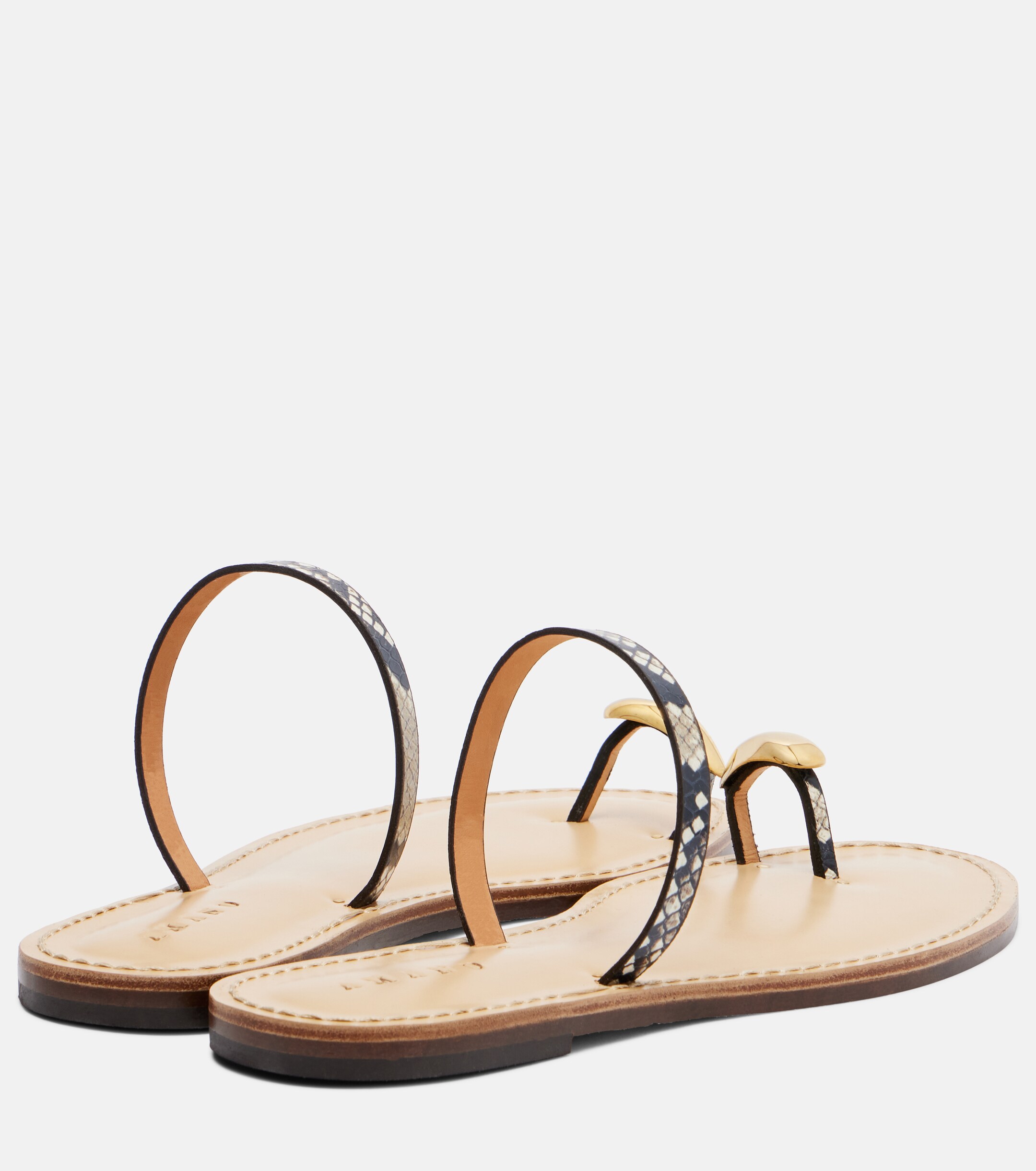 AMANU Amanu Kibera snake-effect leather sandals