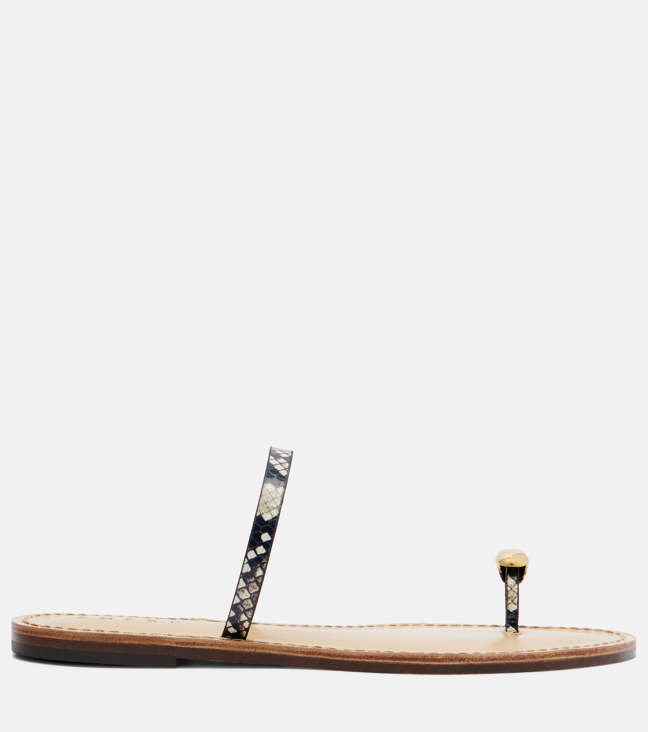 AMANU Amanu Kibera snake-effect leather sandals