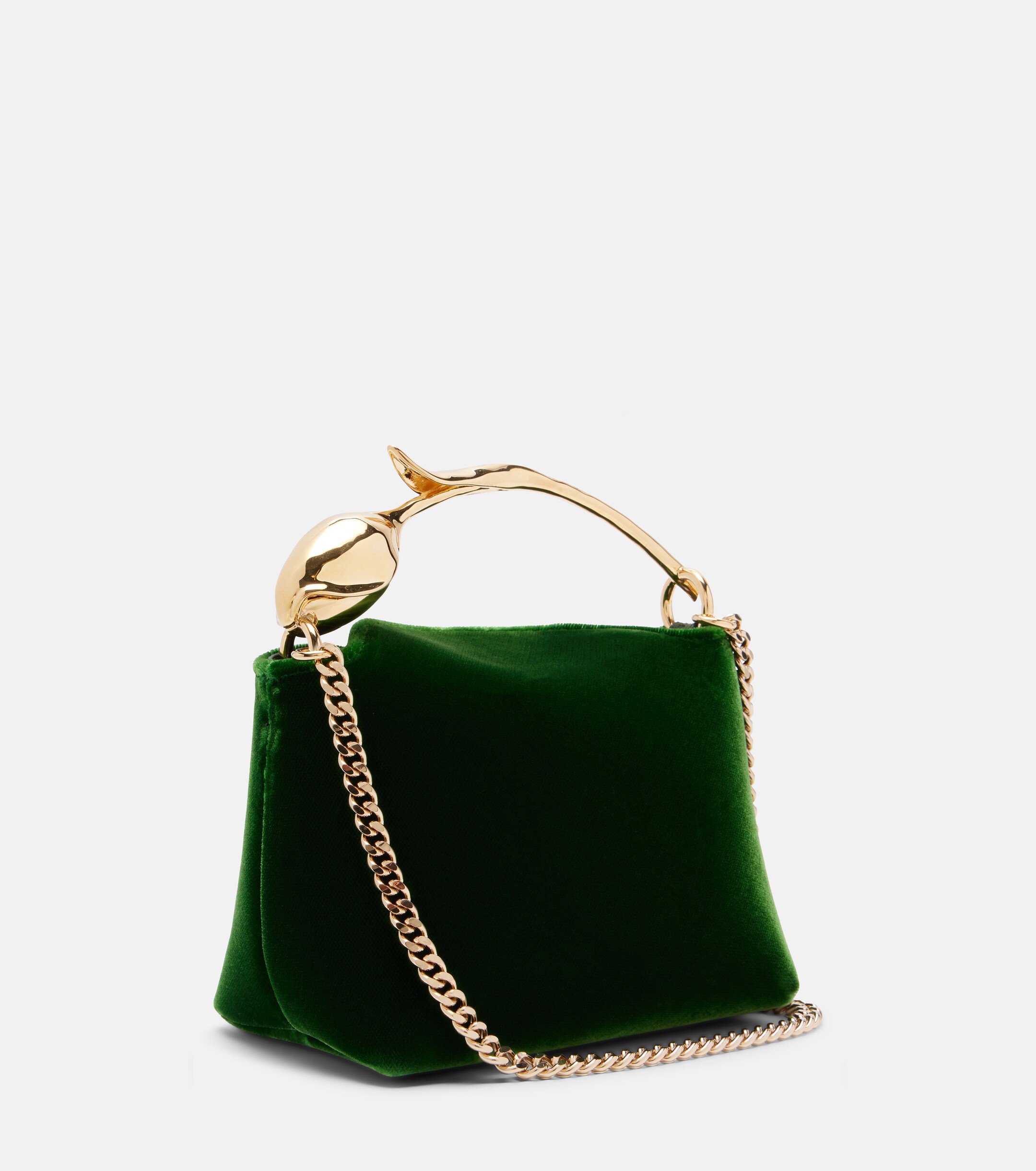 Erdem Bloom Micro velvet top-handle bag