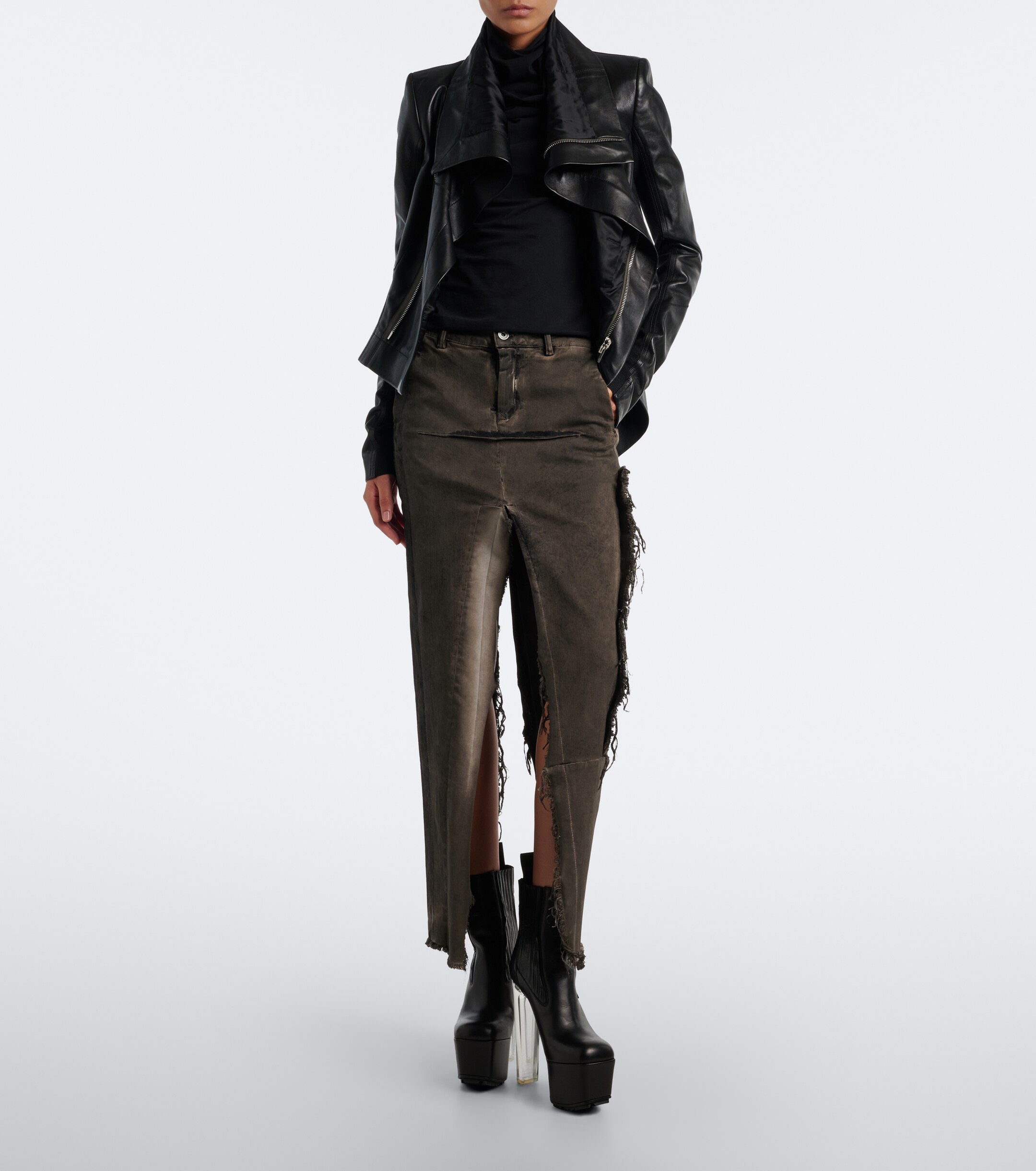 Rick Owens Rick Owens Beatle Kiss leather platform ankle boots
