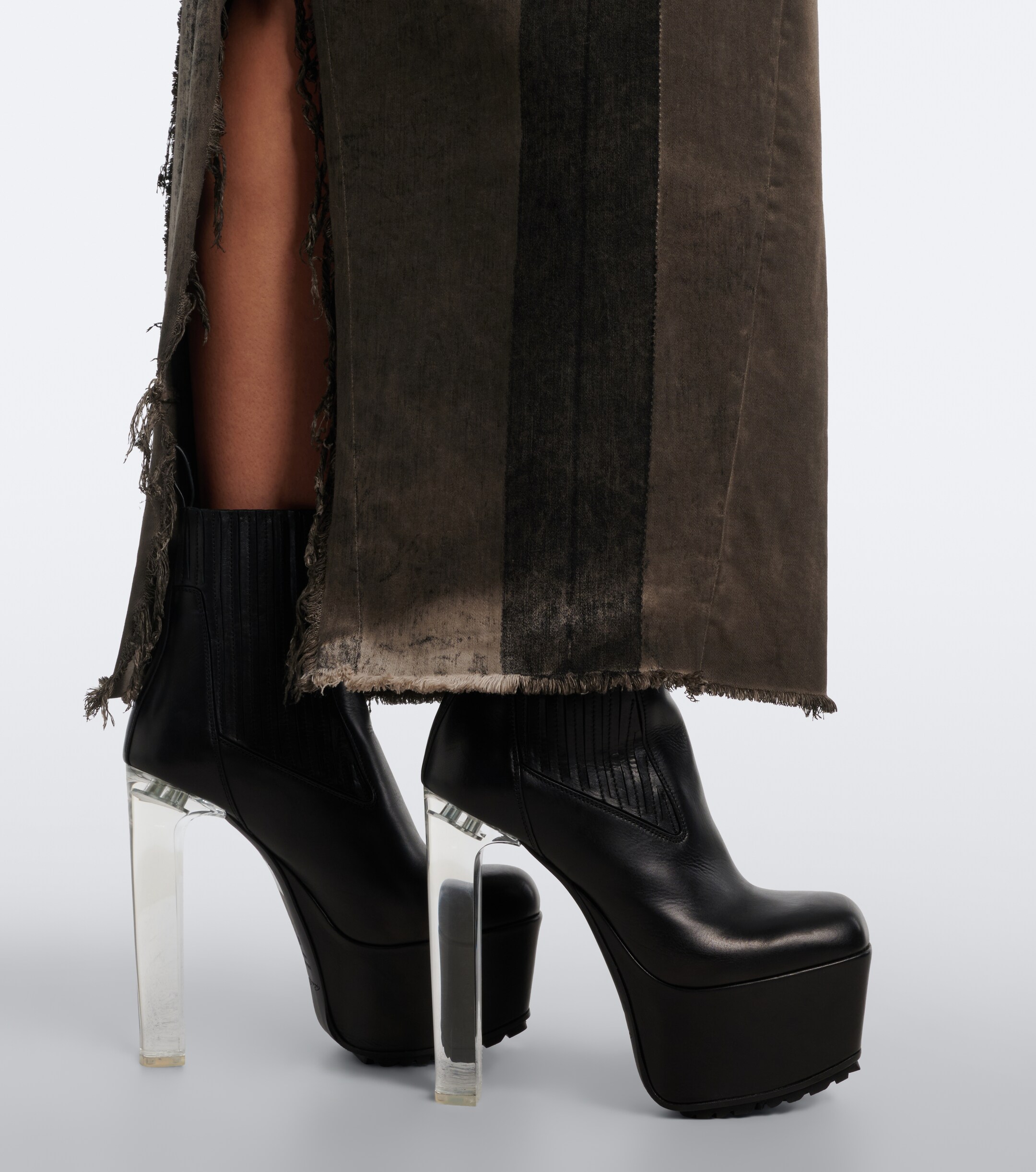 Rick Owens Rick Owens Beatle Kiss leather platform ankle boots
