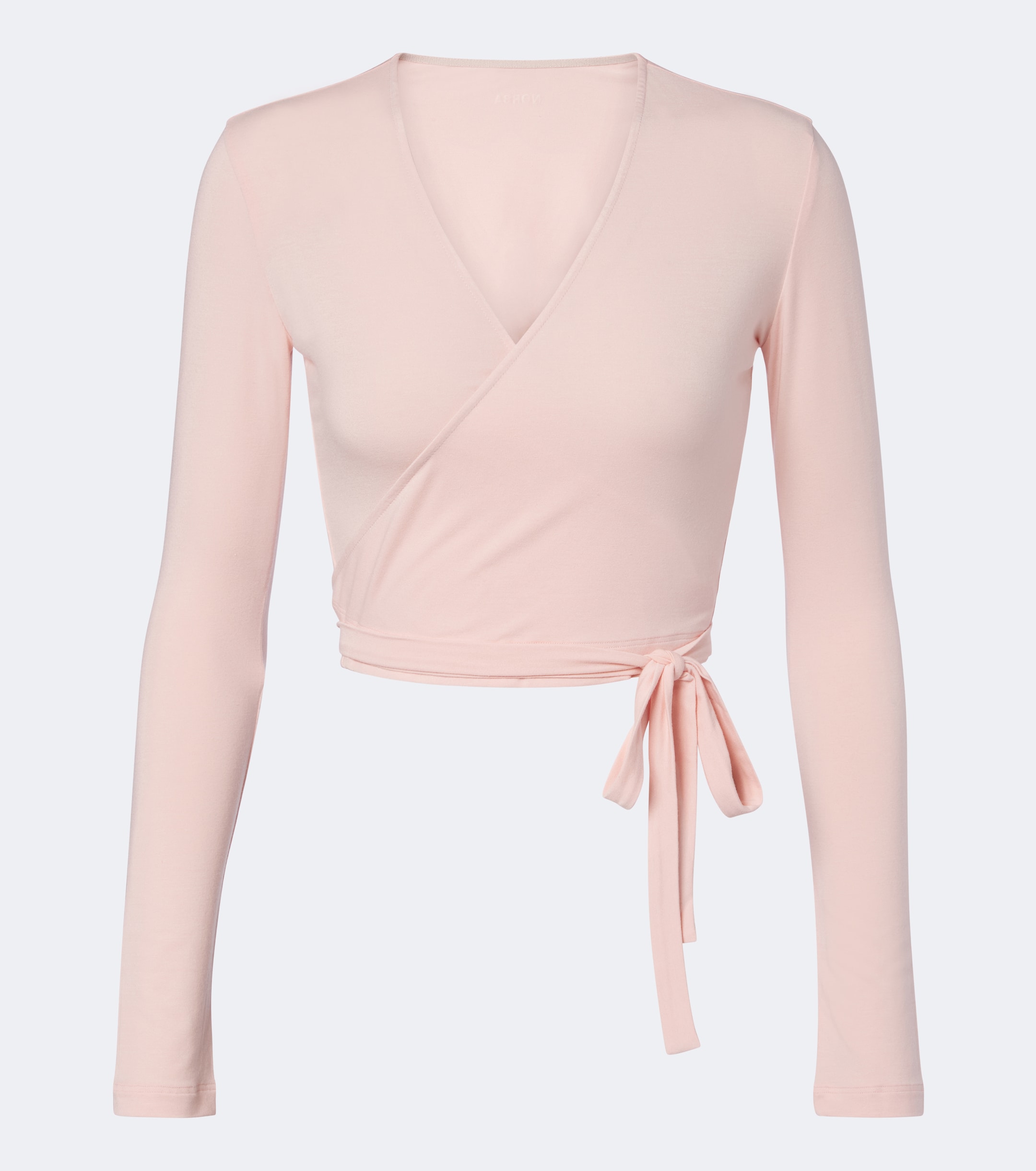 NORBA Norba Ribbed-knit wrap top