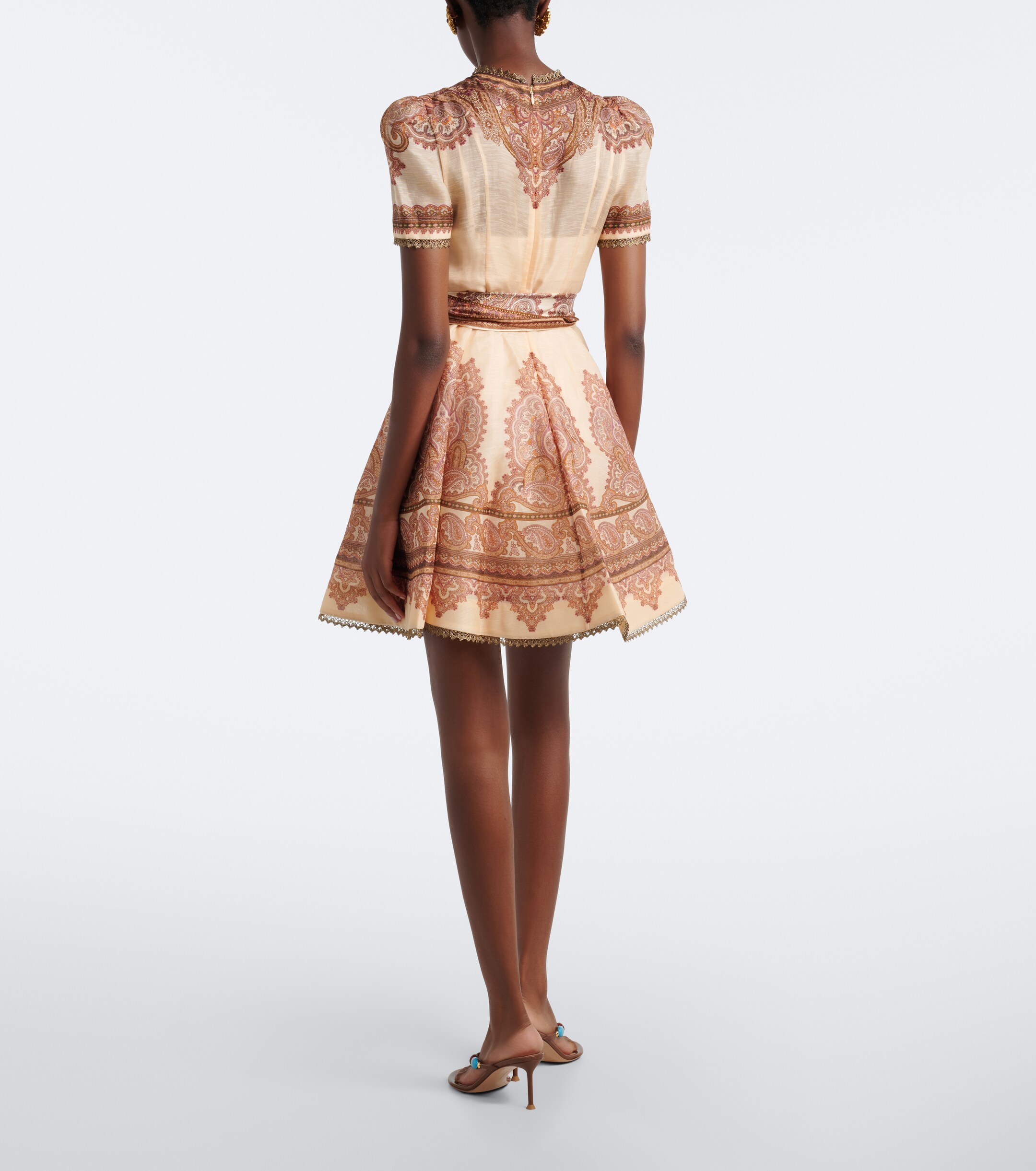 Zimmermann Zimmermann Ascent paisley linen and silk minidress