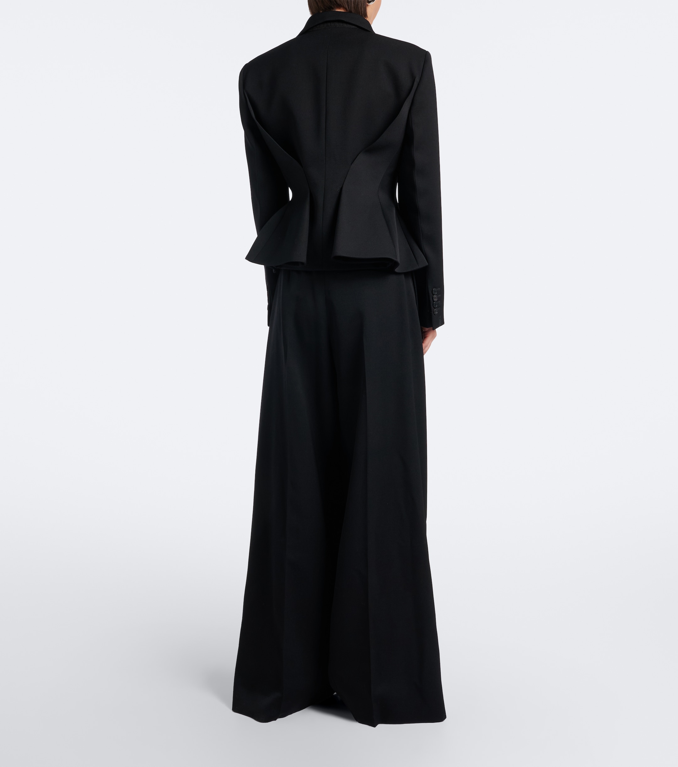 Givenchy Givenchy Wool grain de poudre barrel-leg pants