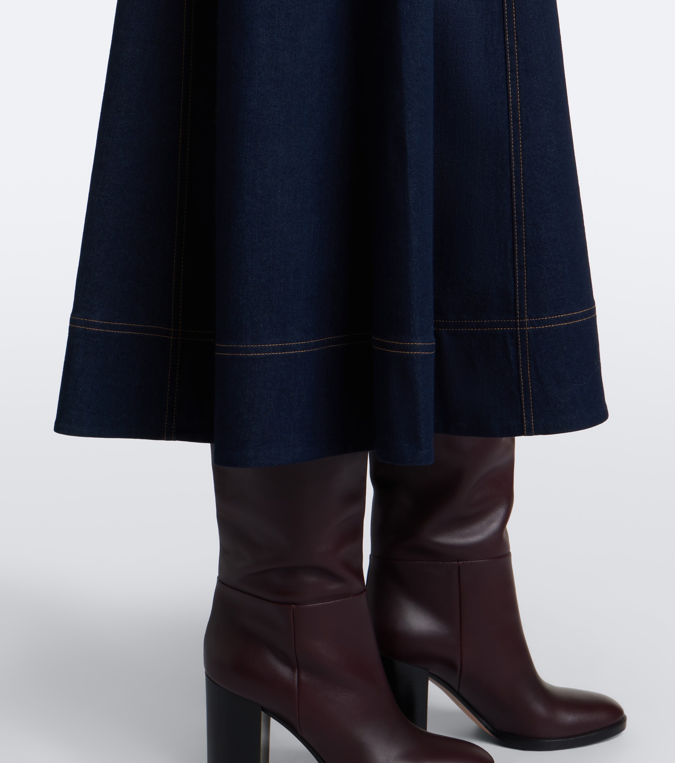 Veronica Beard Veronica Beard Cosette belted denim midi dress