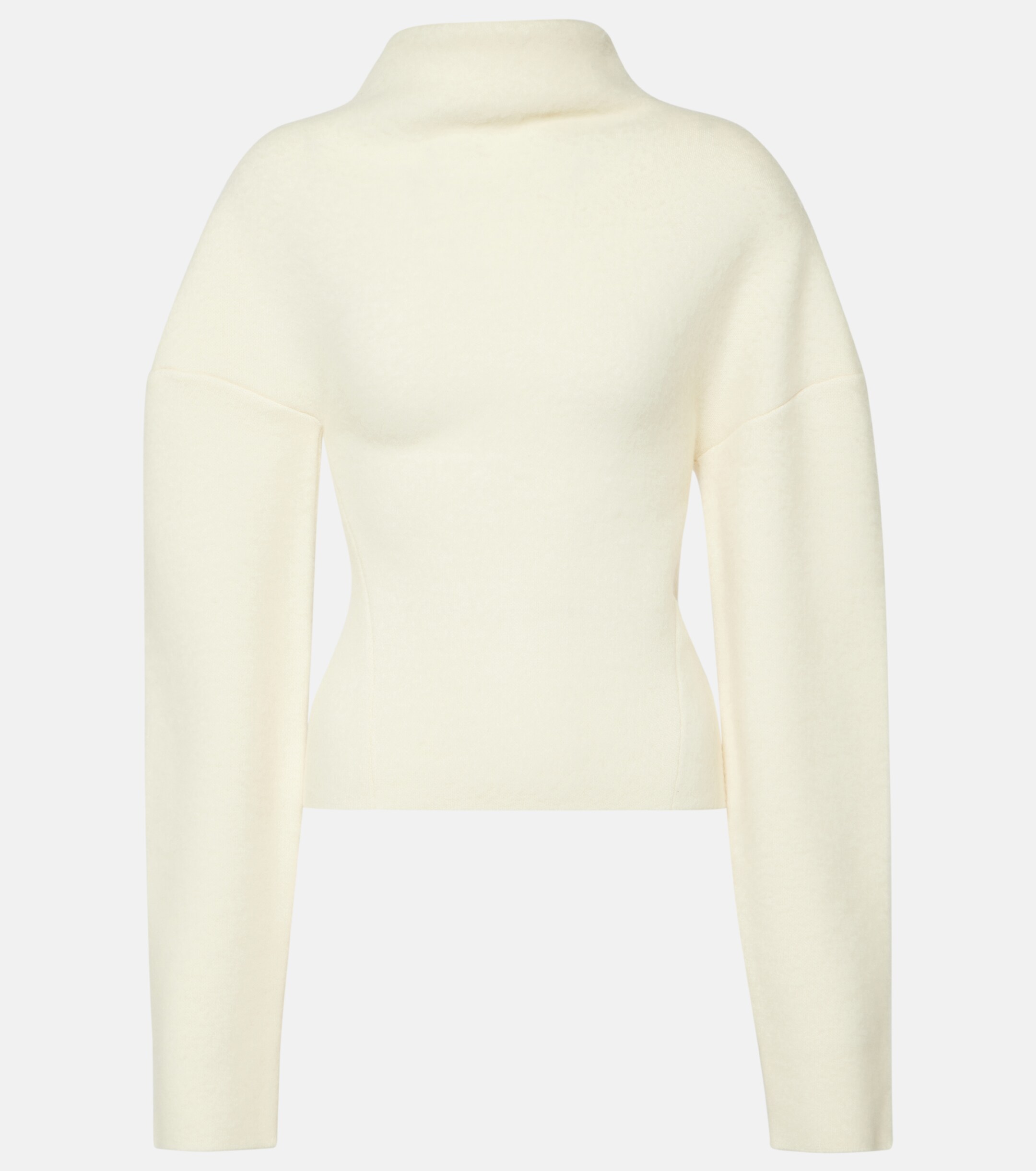 The Row Enoch asymmetric wool turtleneck sweater