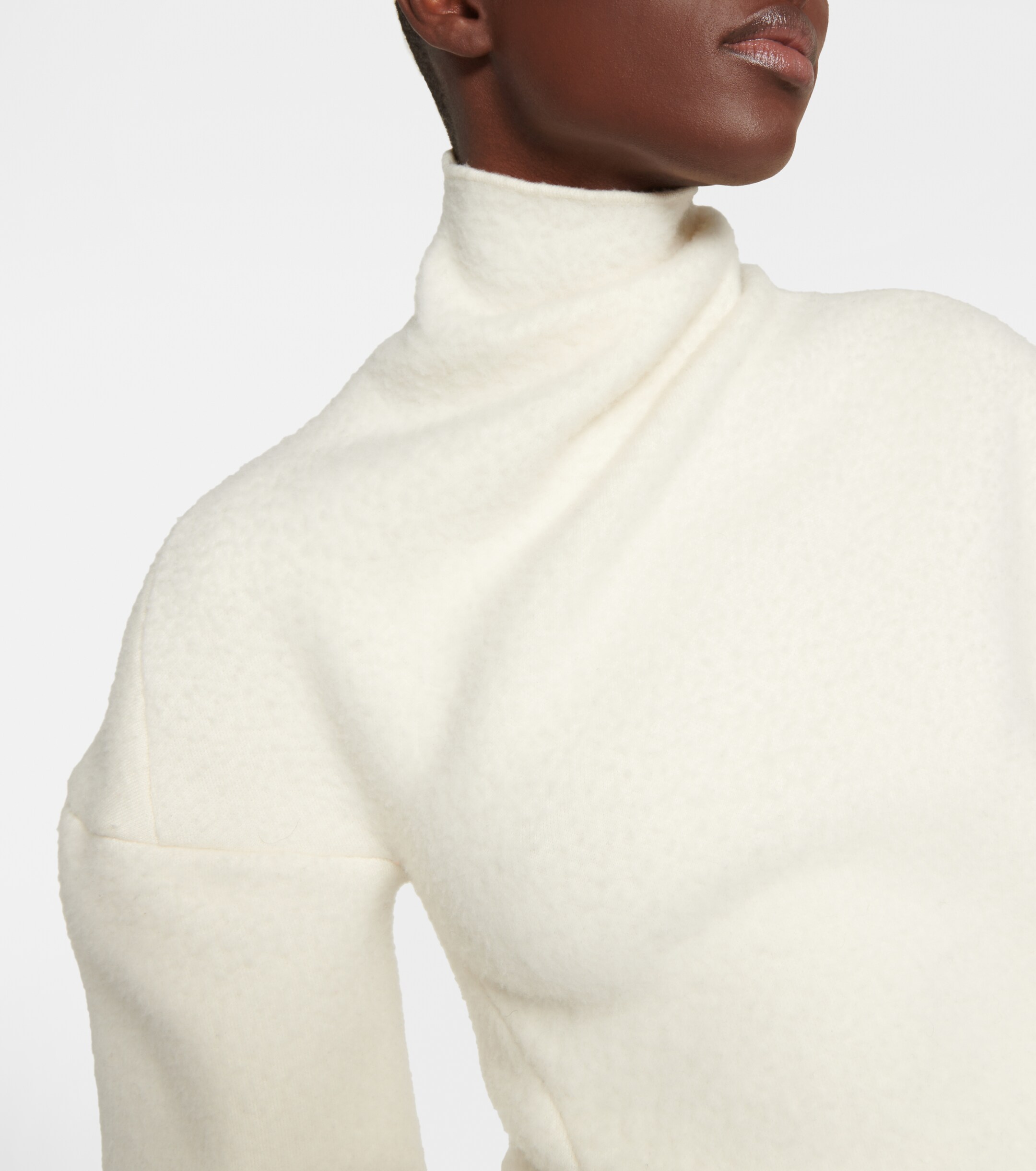 The Row Enoch asymmetric wool turtleneck sweater