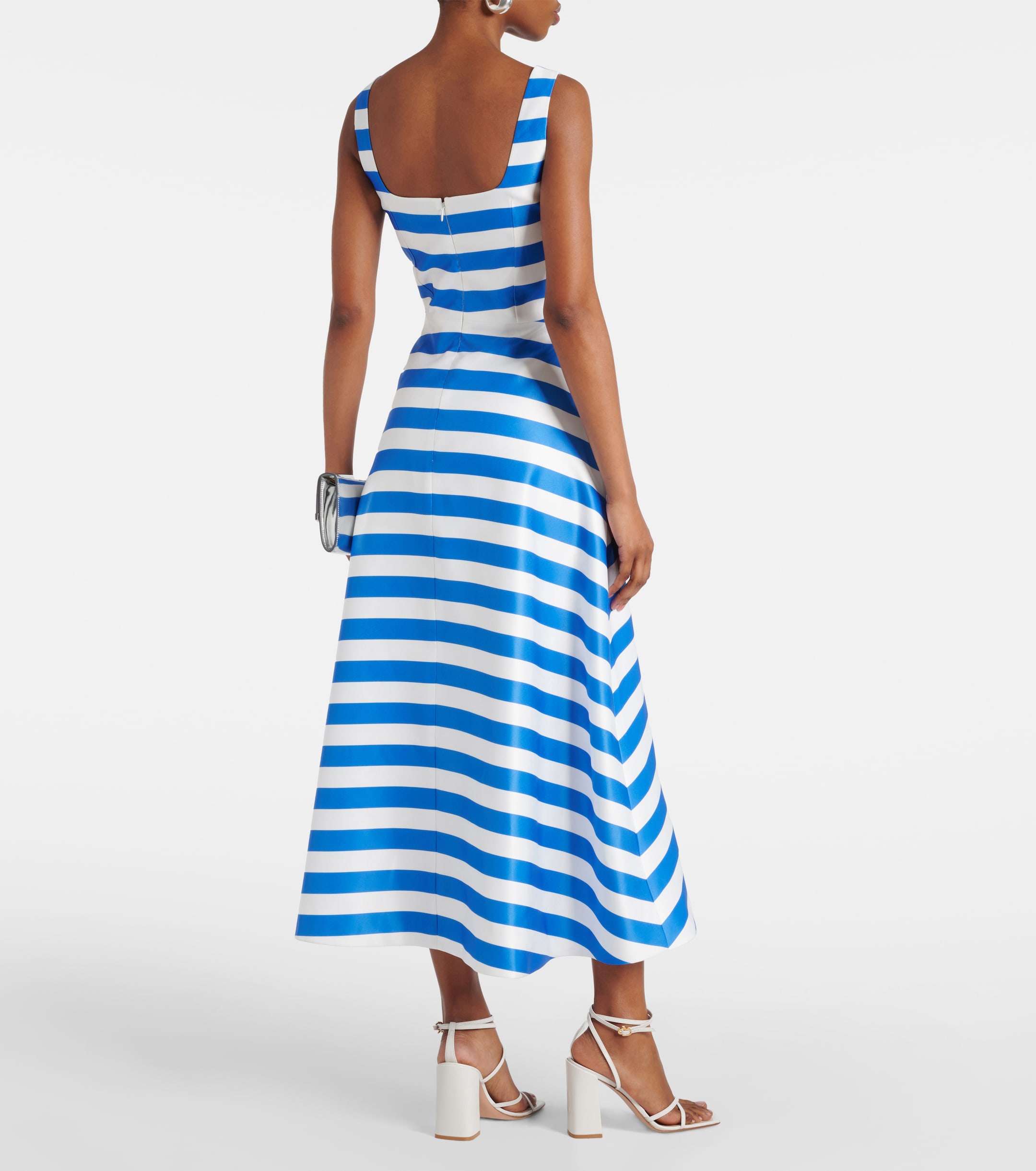 Emilia Wickstead Shiloh striped twill midi dress