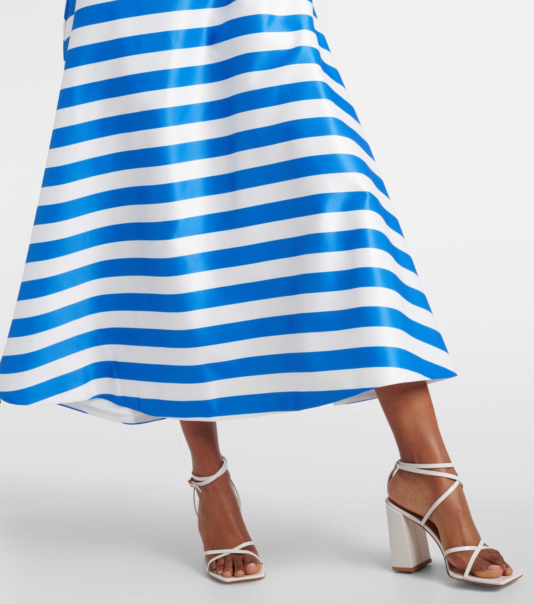 Emilia Wickstead Shiloh striped twill midi dress