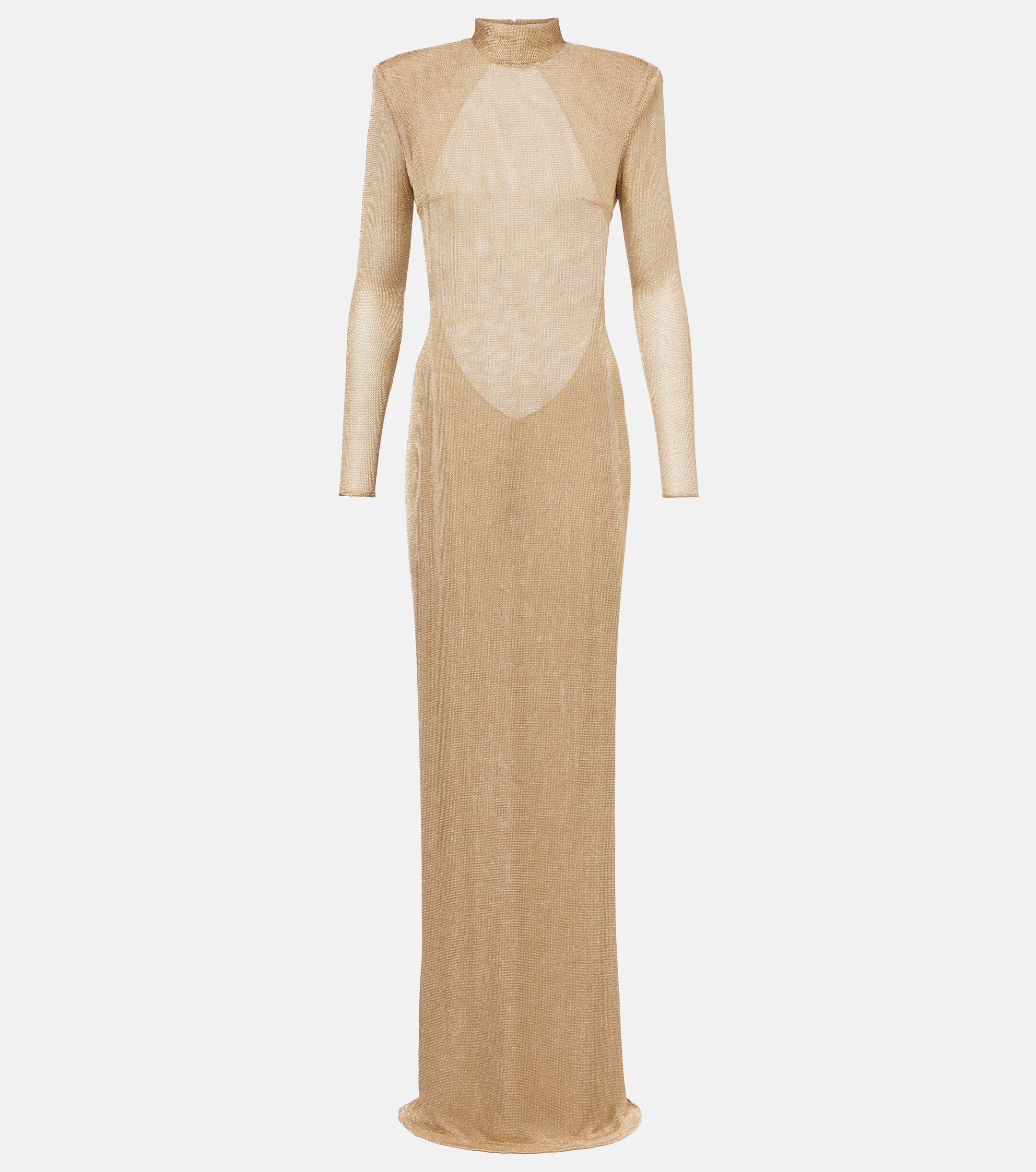 The New Arrivals Ilkyaz Ozel Donyale knitted lamé gown
