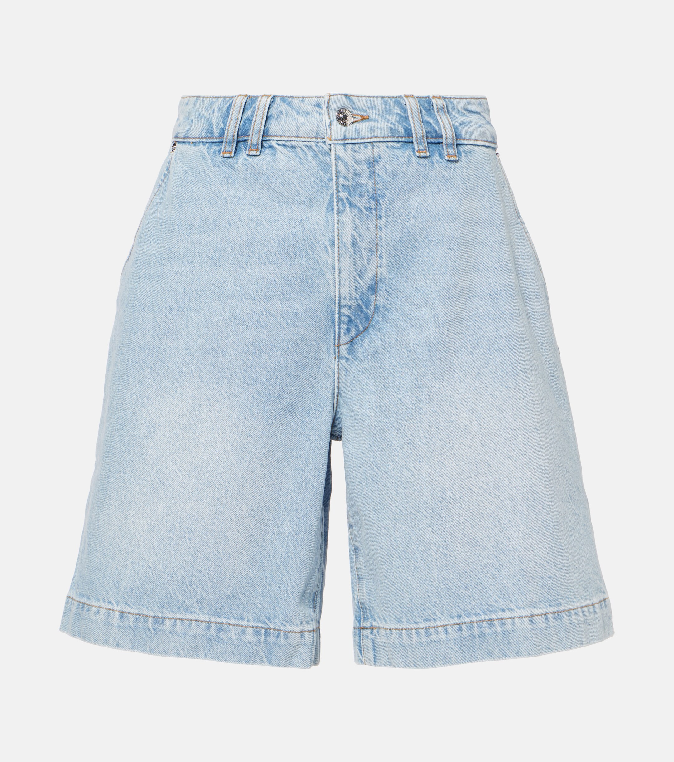FRAME The Trouser Short denim Bermuda shorts