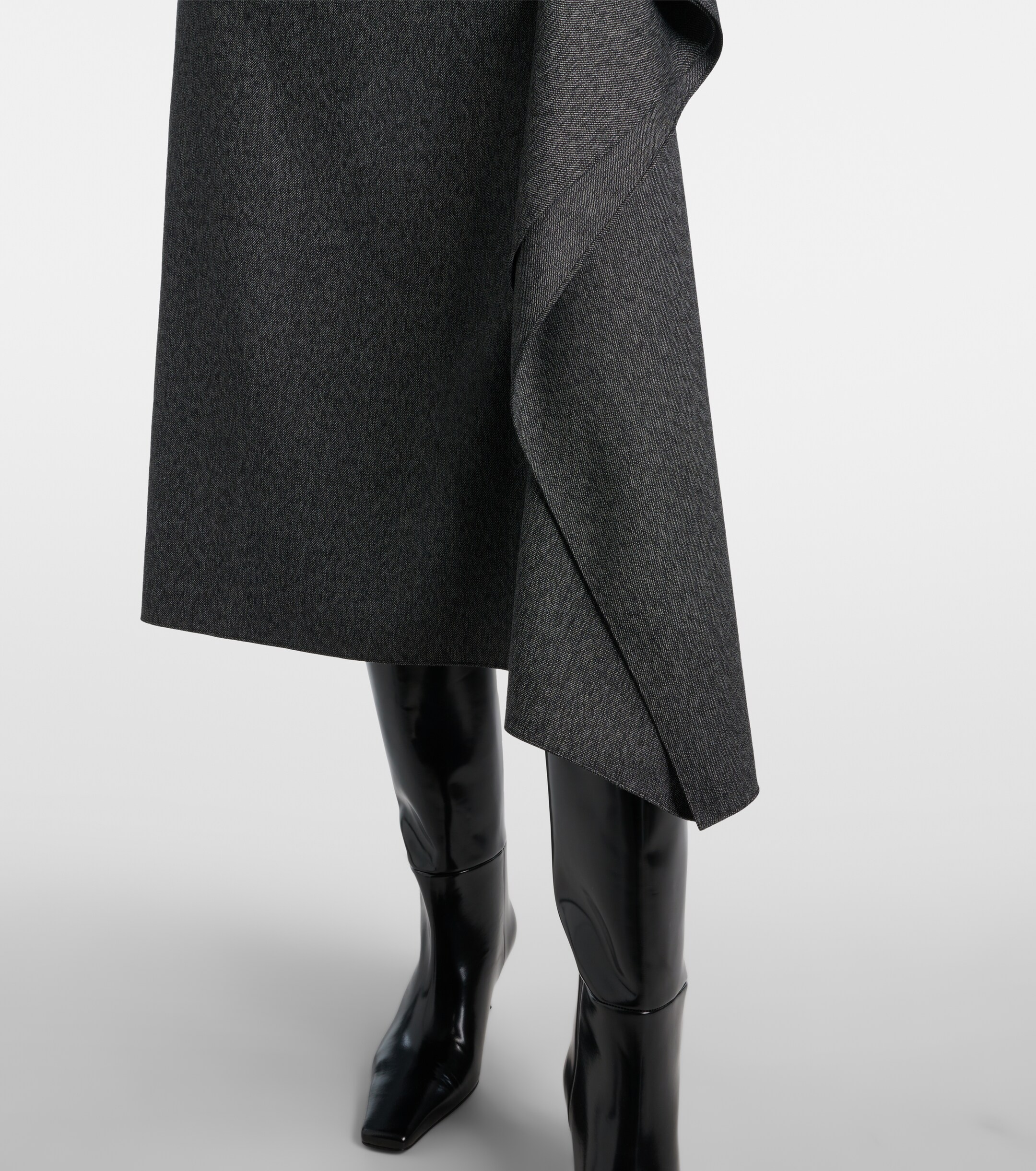 Proenza Schouler Amery draped midi skirt thumbnail