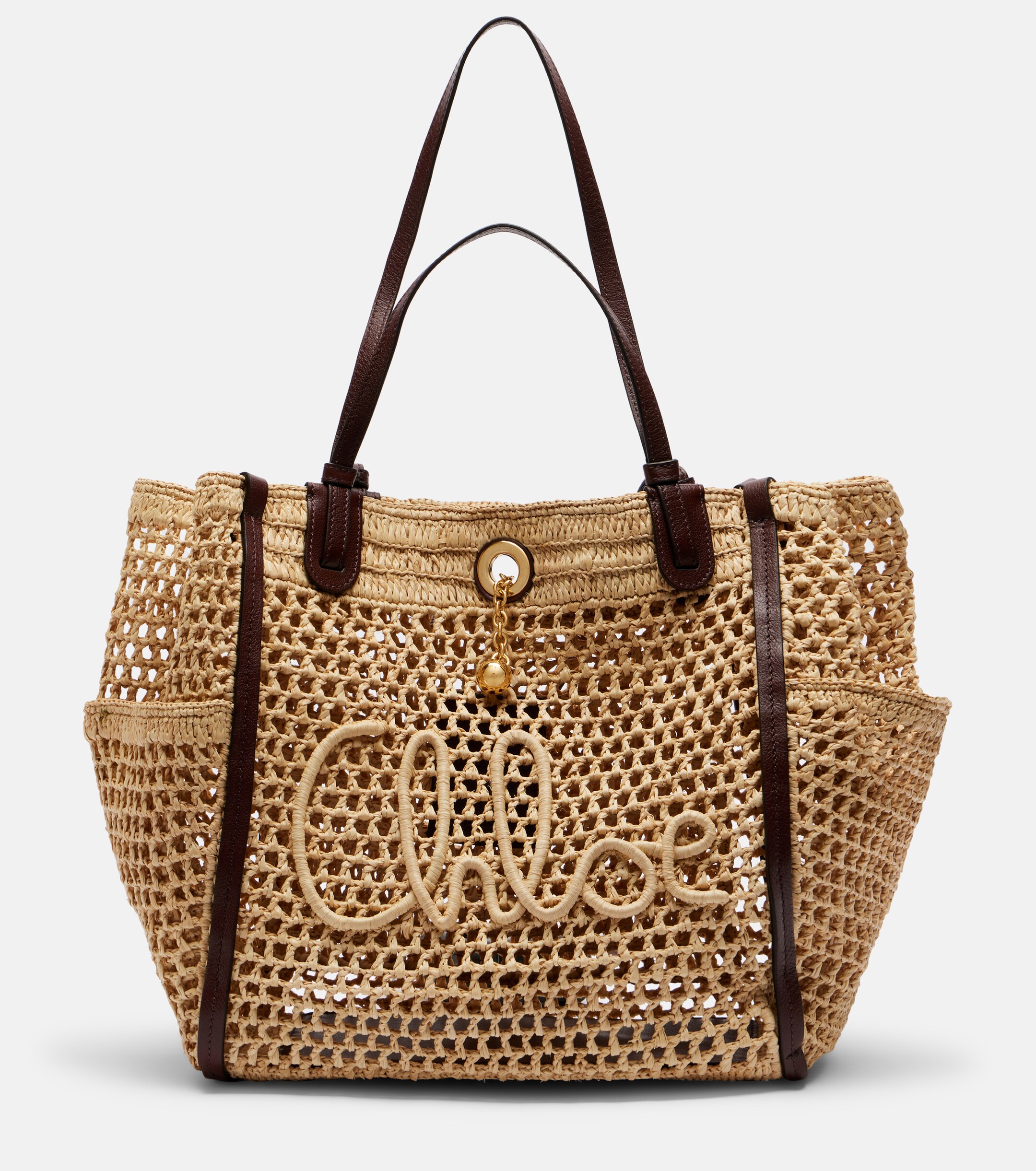 Chloé Chloé Iconic raffia shoulder bag
