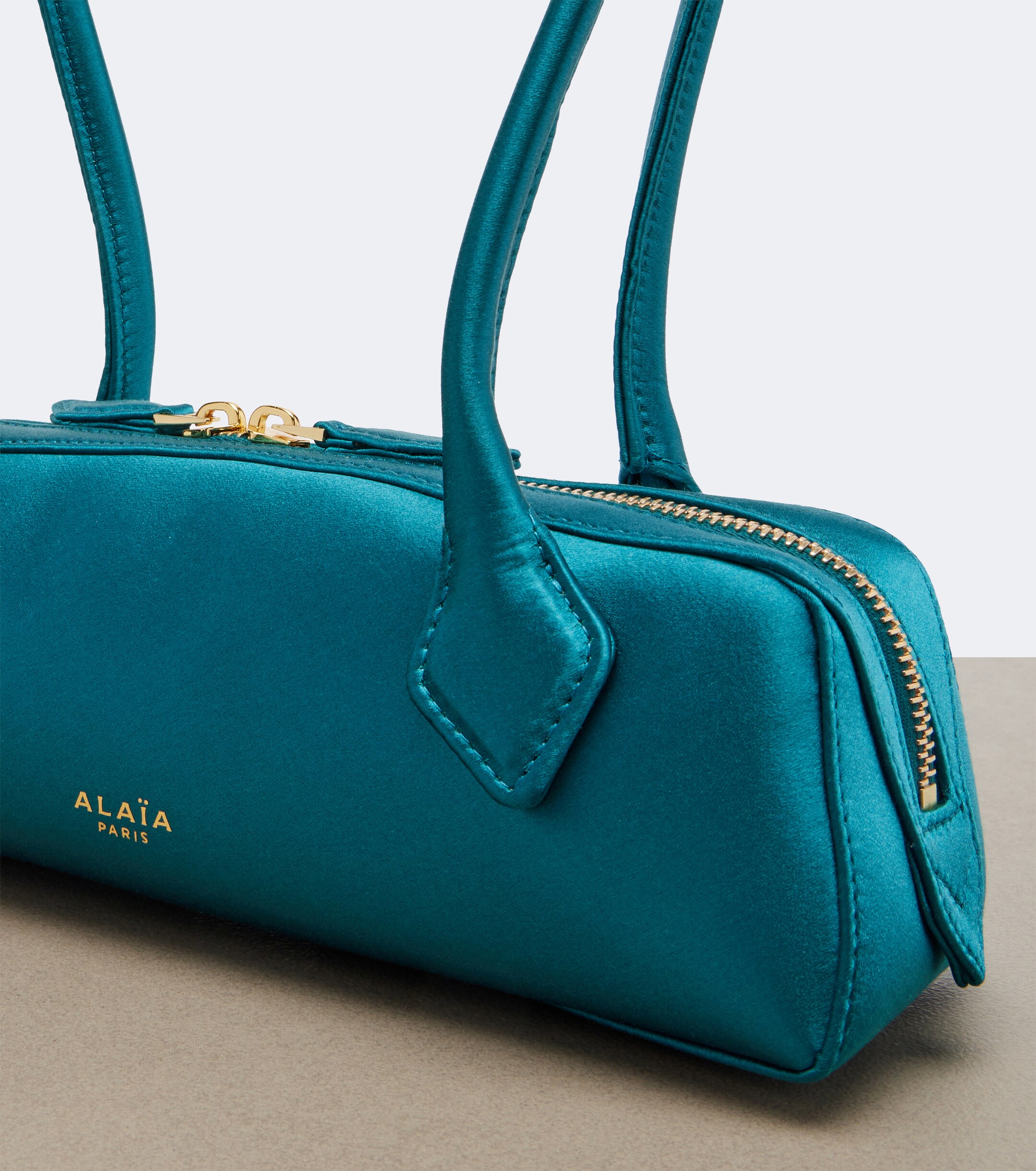 Alaïa Le Teckel Small satin shoulder bag