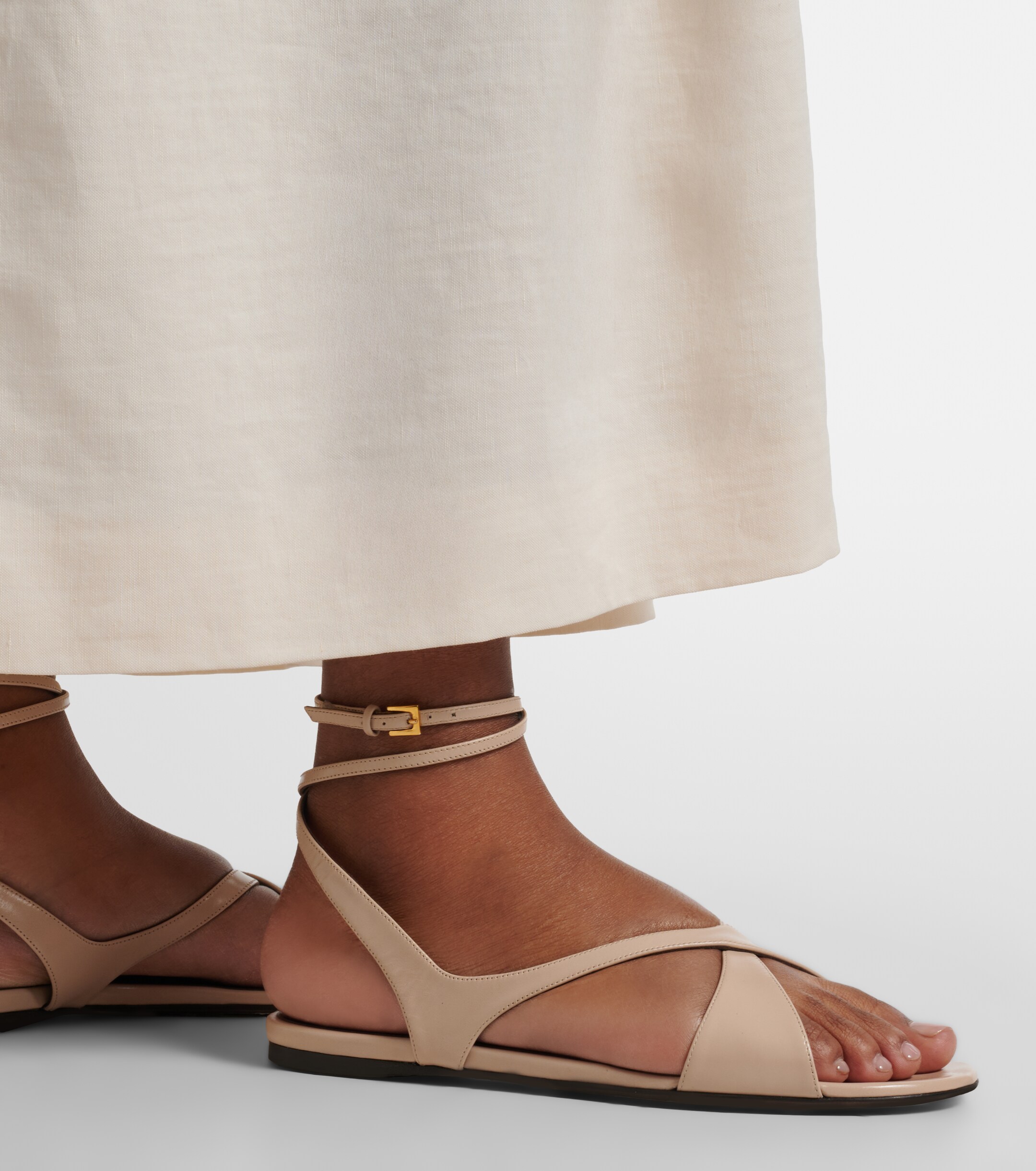 KHAITE Khaite Liria leather sandals