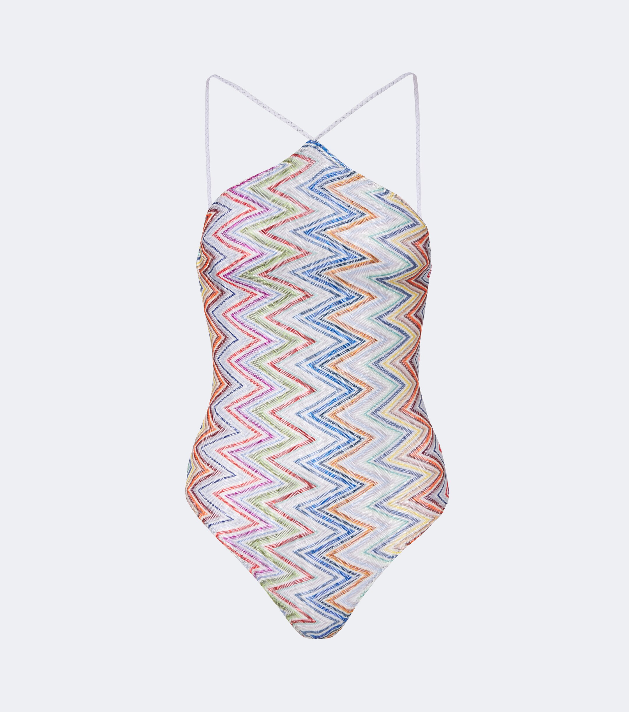 Missoni Missoni Zigzag halterneck swimsuit