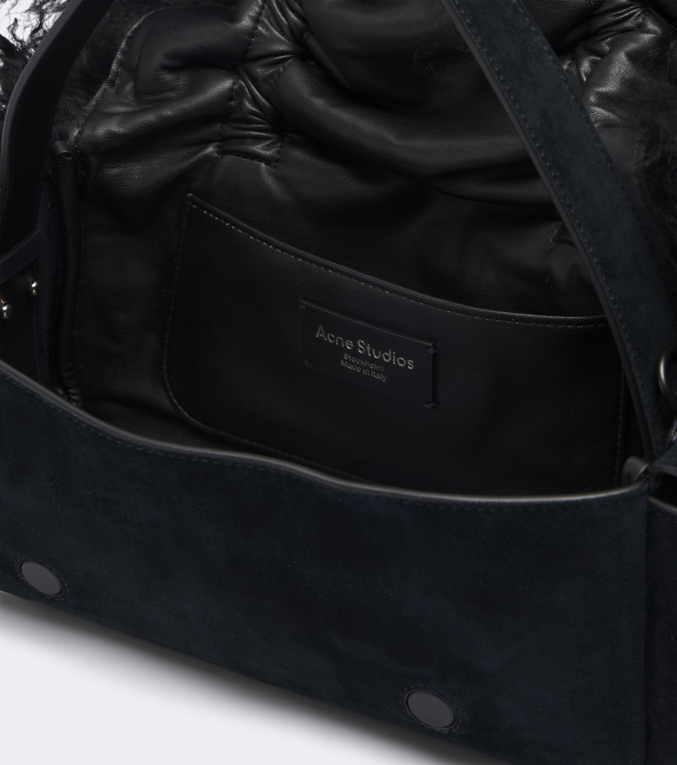 Acne Studios Acne Studios Multipocket suede shoulder bag