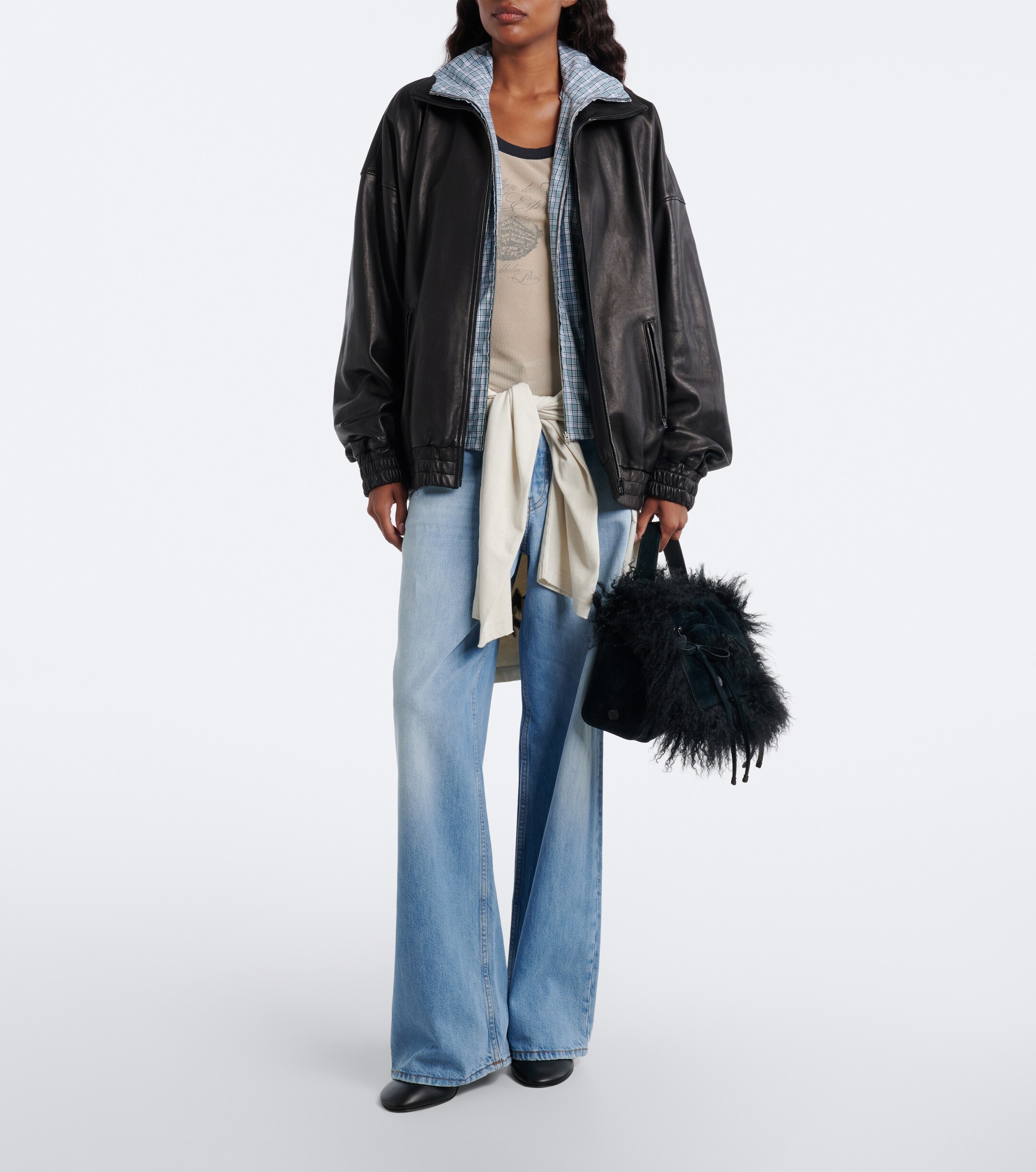 Acne Studios Acne Studios Multipocket suede shoulder bag