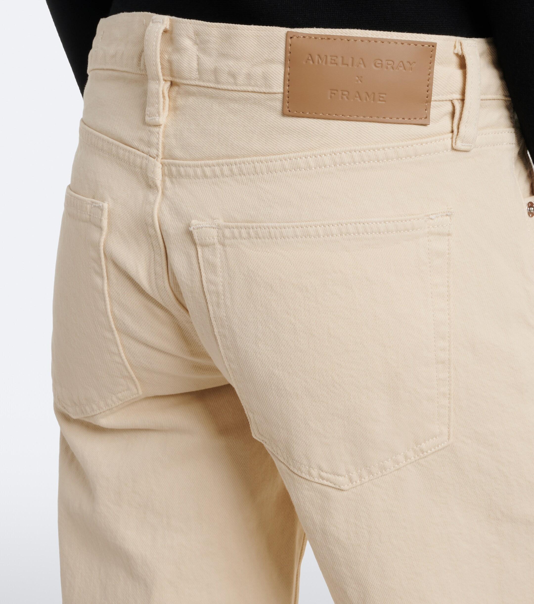 FRAME Frame Gray wide-leg jeans