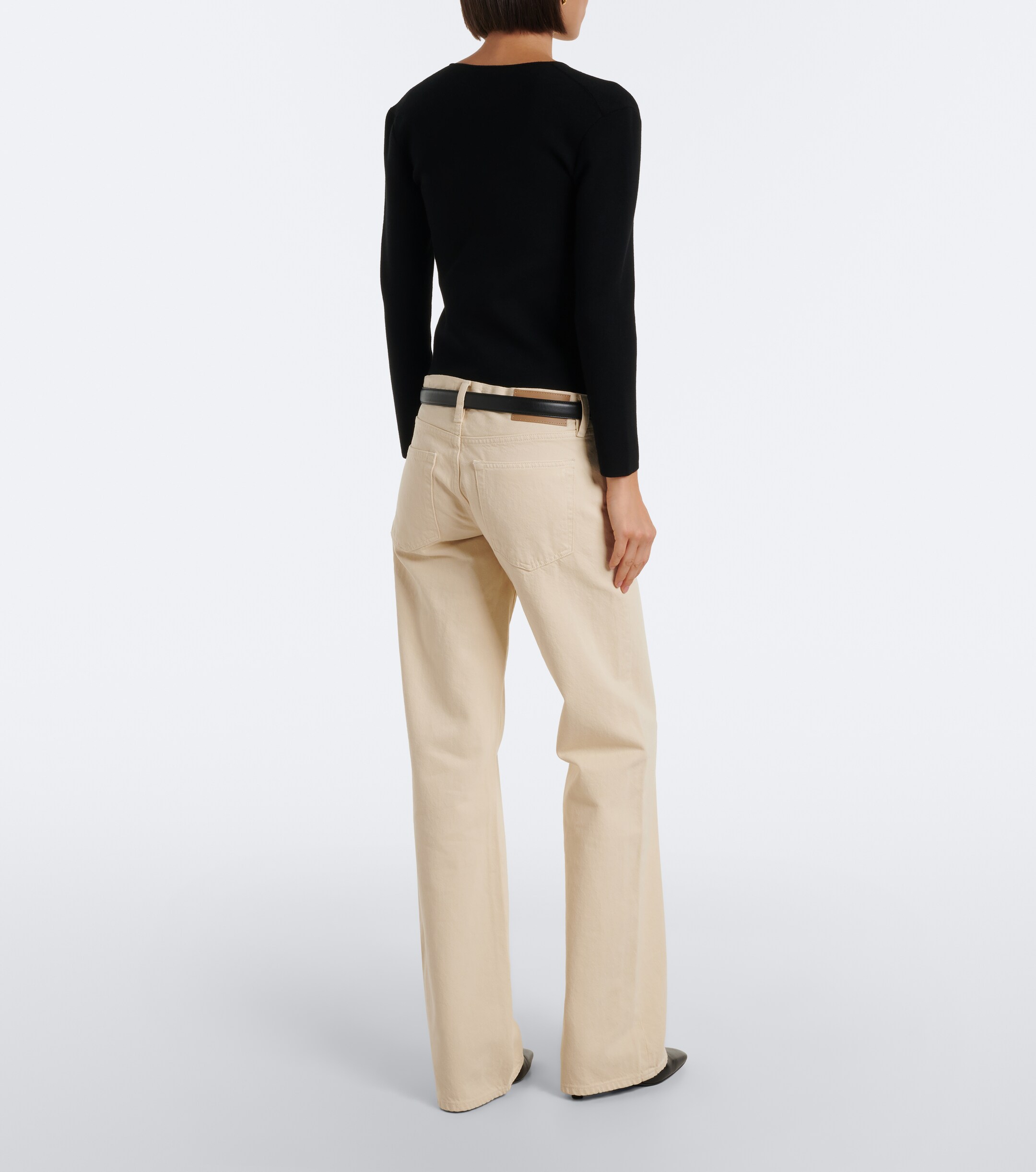 FRAME Frame Gray wide-leg jeans