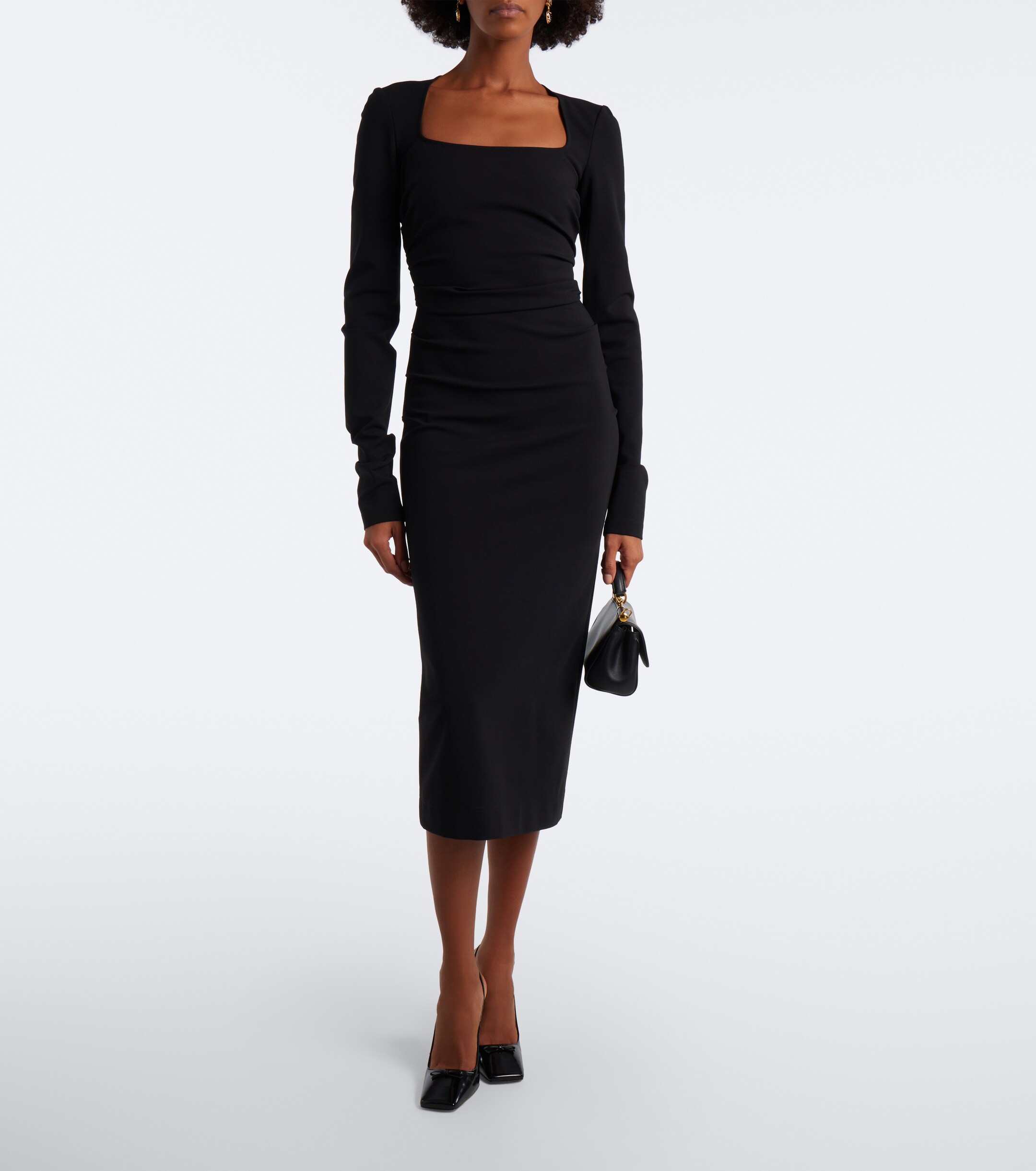 Dolce&Gabbana Dolce & Gabbana Ruched jersey midi dress