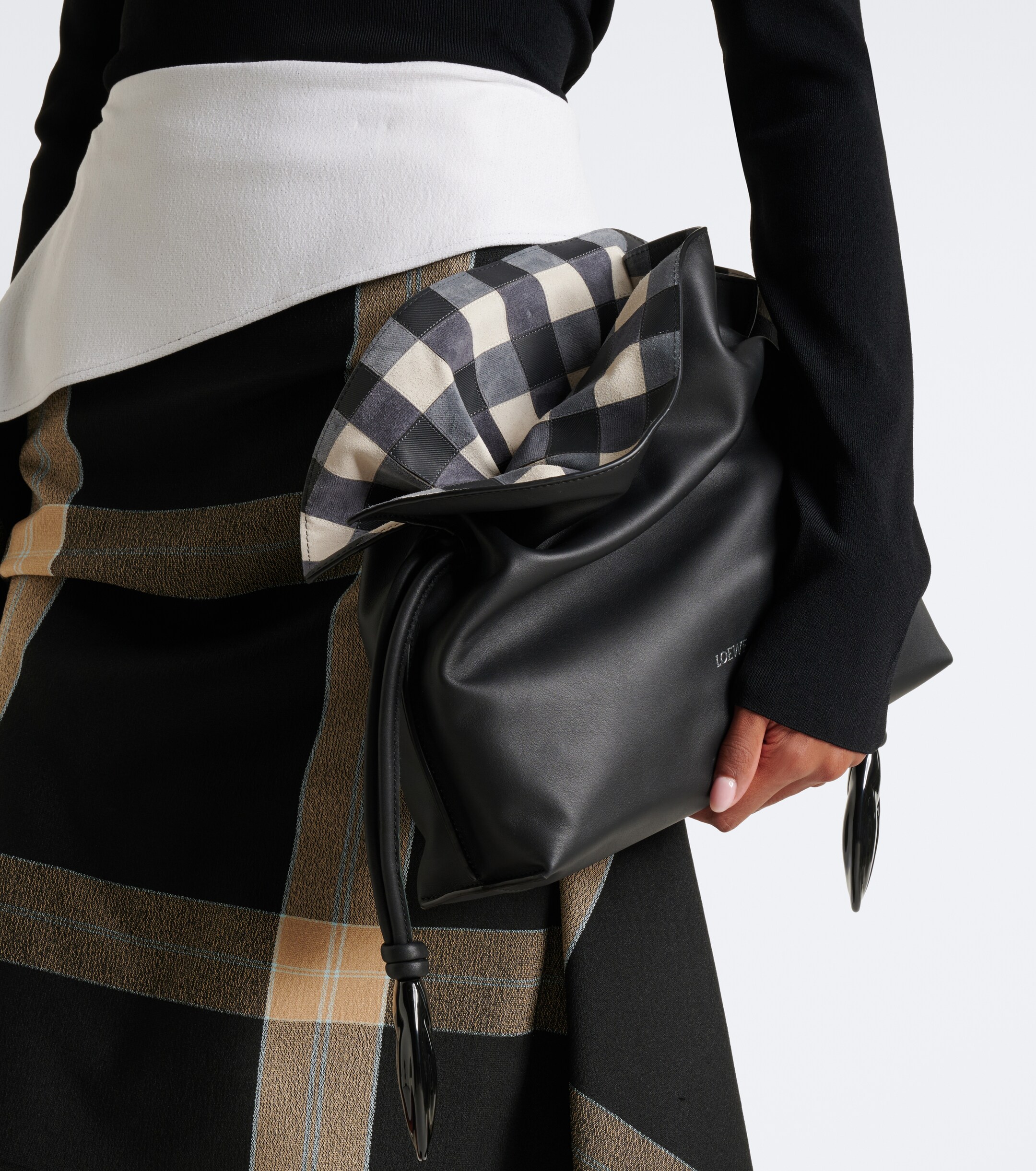 Loewe Loewe x Cosima von Bonin Flamenco Medium leather clutch