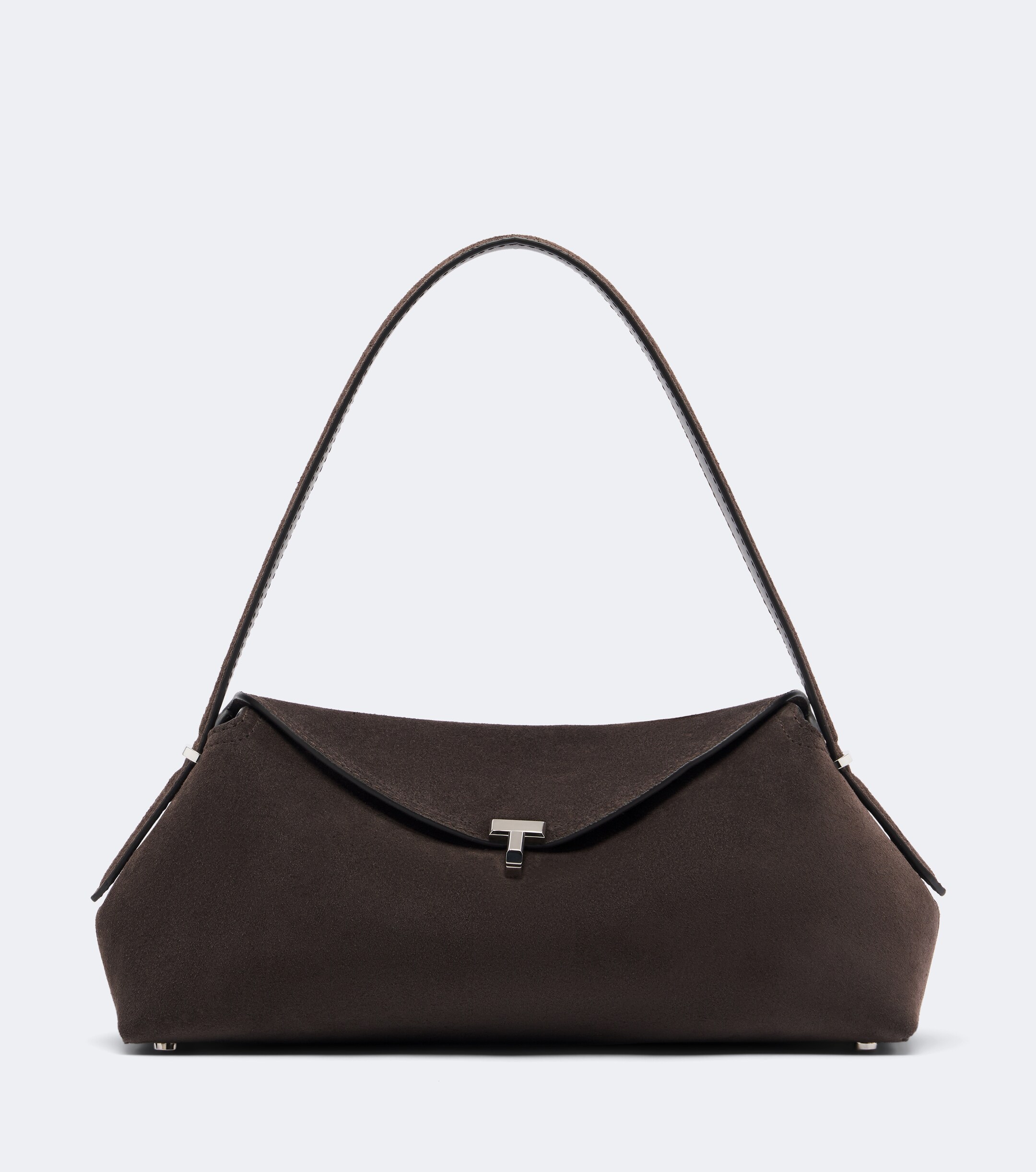 TOTEME Toteme T-Lock Medium suede shoulder bag