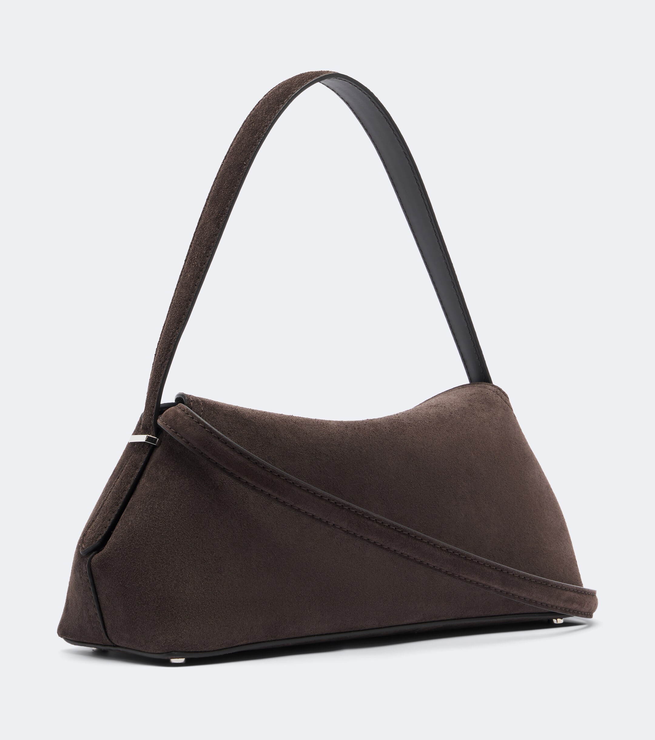 TOTEME Toteme T-Lock Medium suede shoulder bag