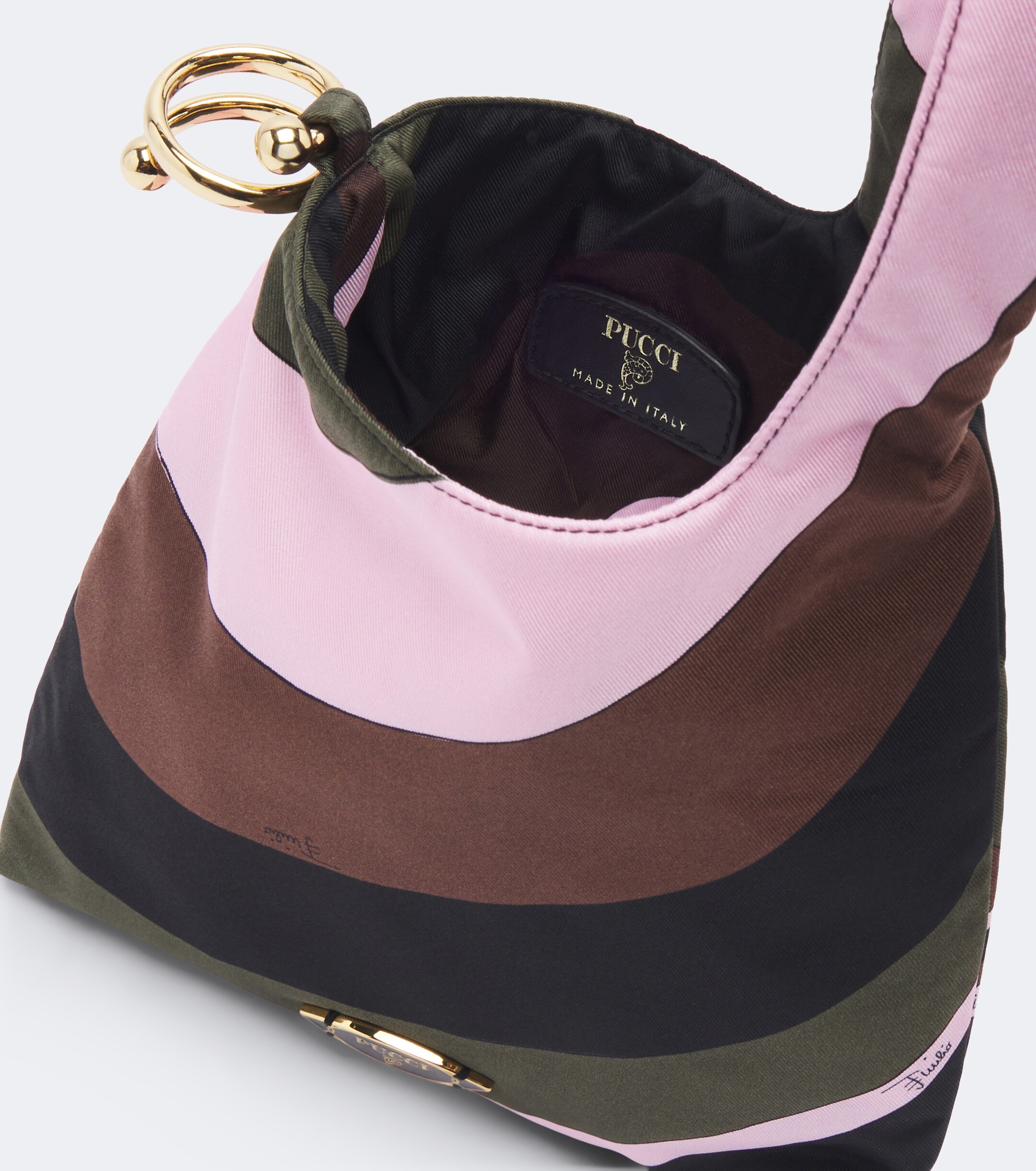 Pucci Pucci Emilio Iride twill top-handle bag