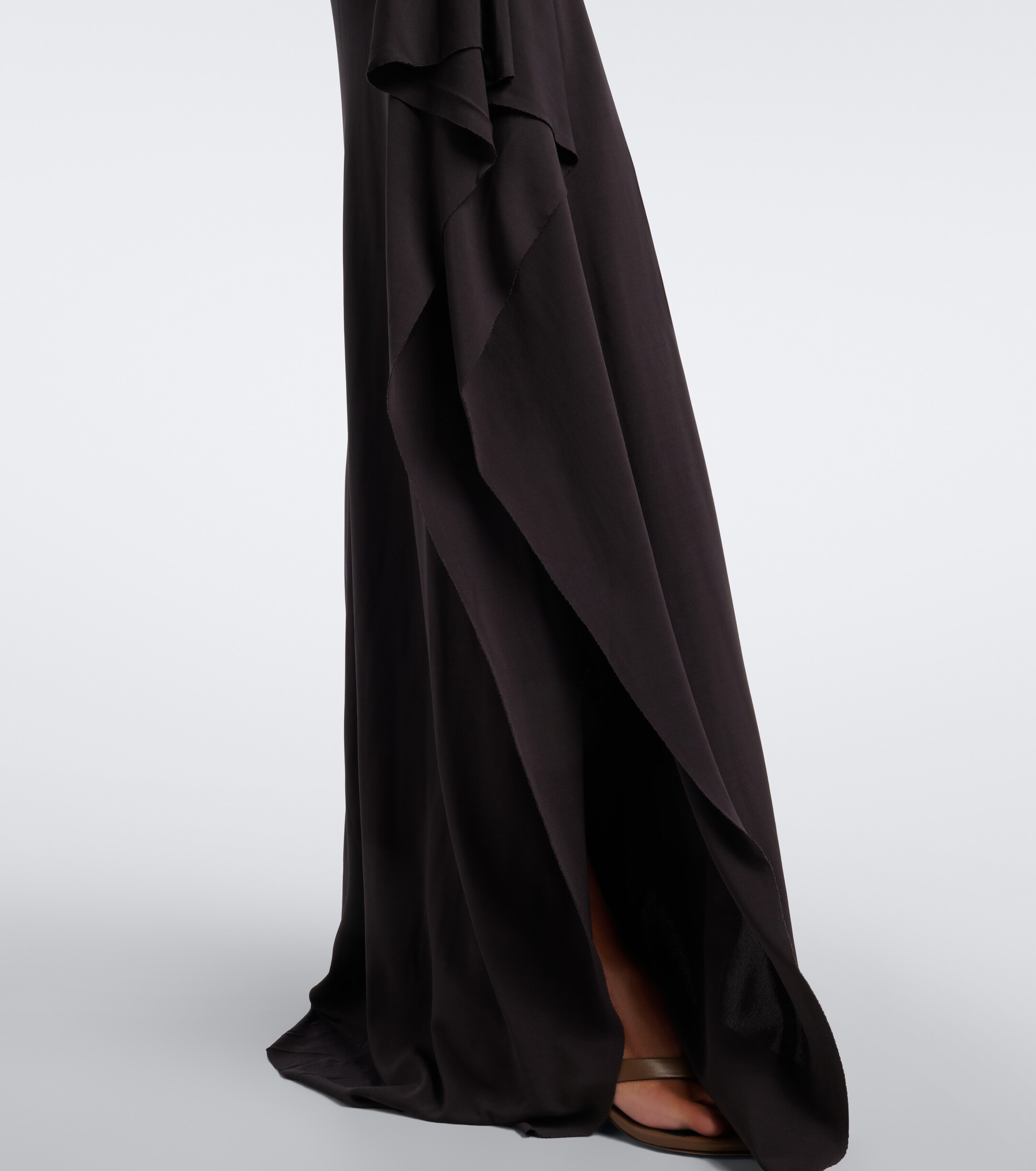 Christopher Esber Christopher Esber Orica Crystal gathered jersey maxi skirt