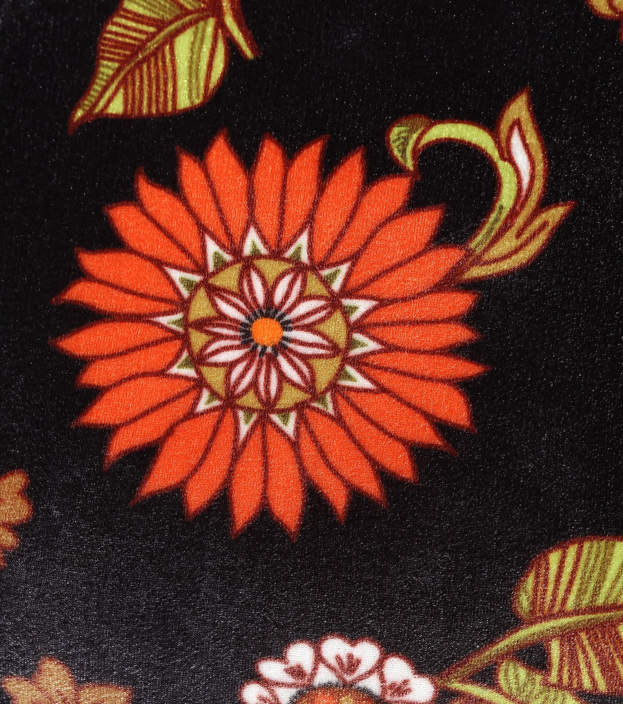Dodo Bar Or Floral velour turtleneck top