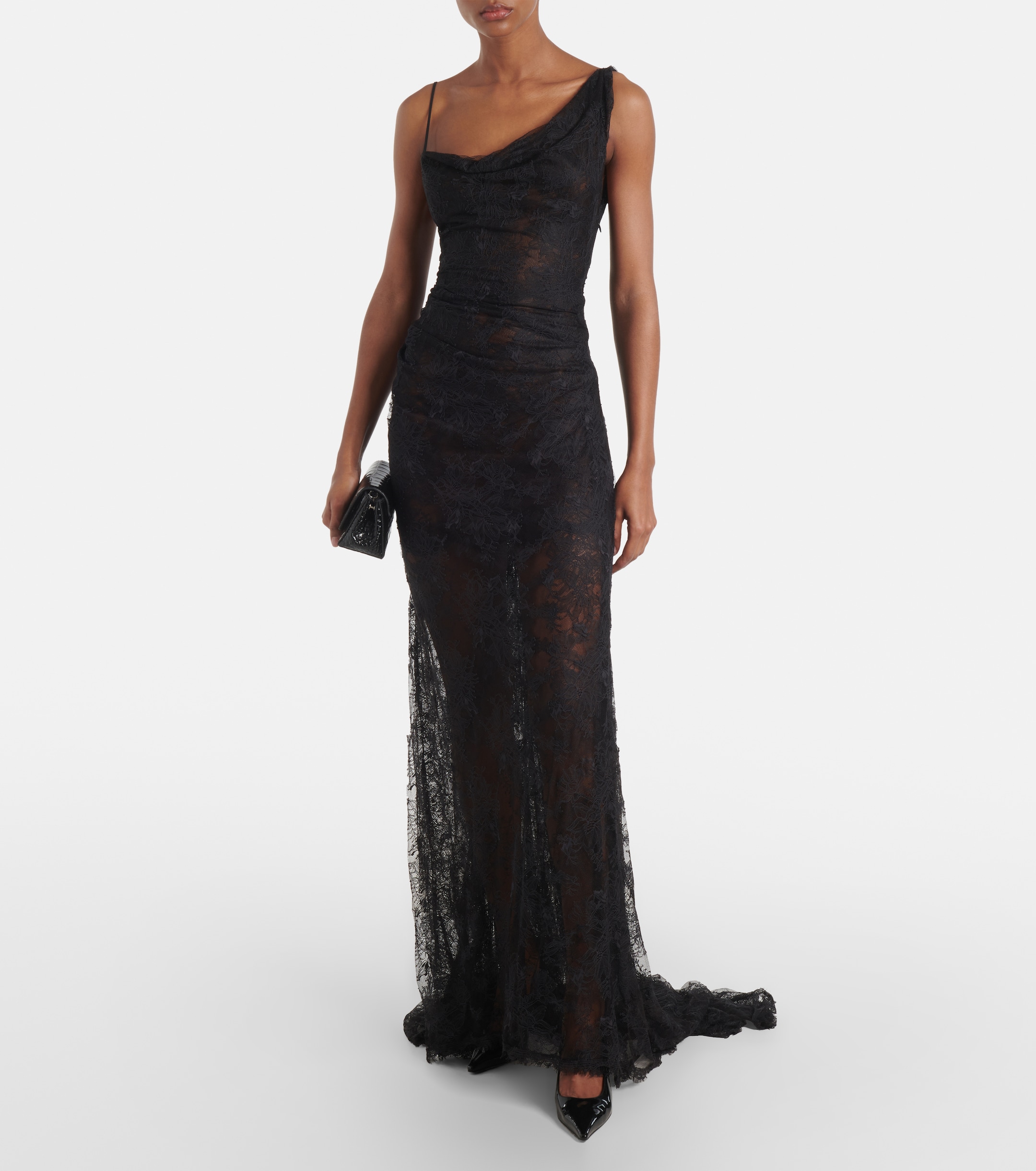 Vivienne Westwood - Bridal Lace Minerva semi-sheer open-back gown | Plush